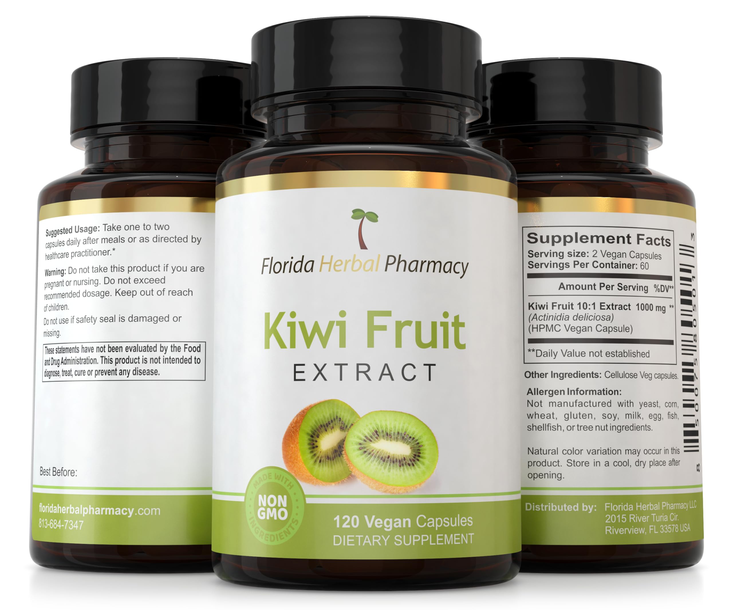 Foto 5 pulgar | Suplemento De Extracto De Kiwi De Florida Herbal Pharmacy  120 Cápsulas - Venta Internacional.