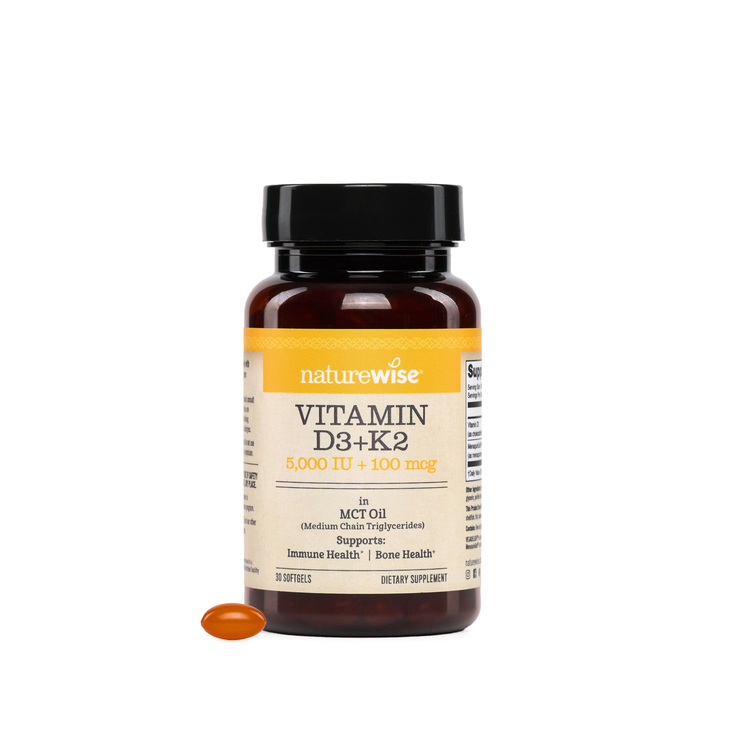 Foto 1 | Suplemento De Vitamina D3 Vegana De Naturewise 5000 Ui + K2 100 Mcg - Venta Internacional.