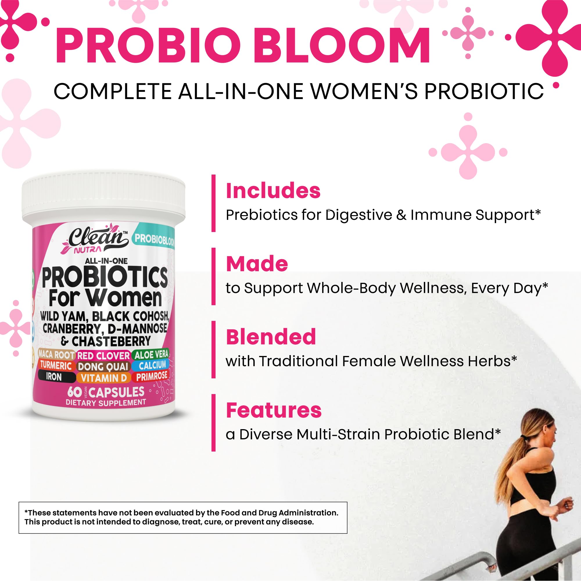Foto 7 pulgar | Suplemento: Nutracéuticos Limpios  Probióticos Probiobloom  Mujeres - Venta Internacional.