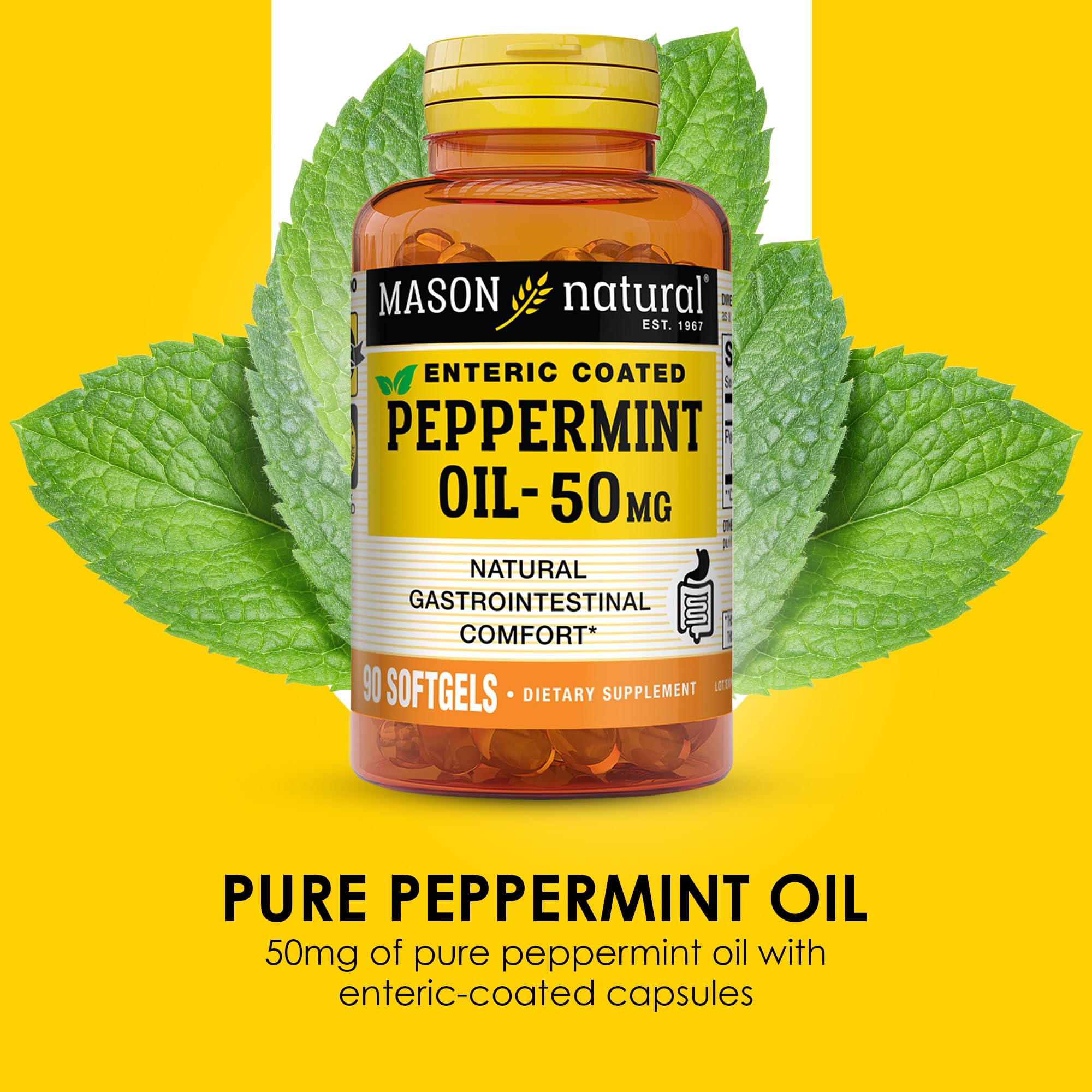 Foto 5 pulgar | Suplemento De Aceite De Menta Mason Natural 50 Mg 270 Cápsulas Blandas - Venta Internacional.