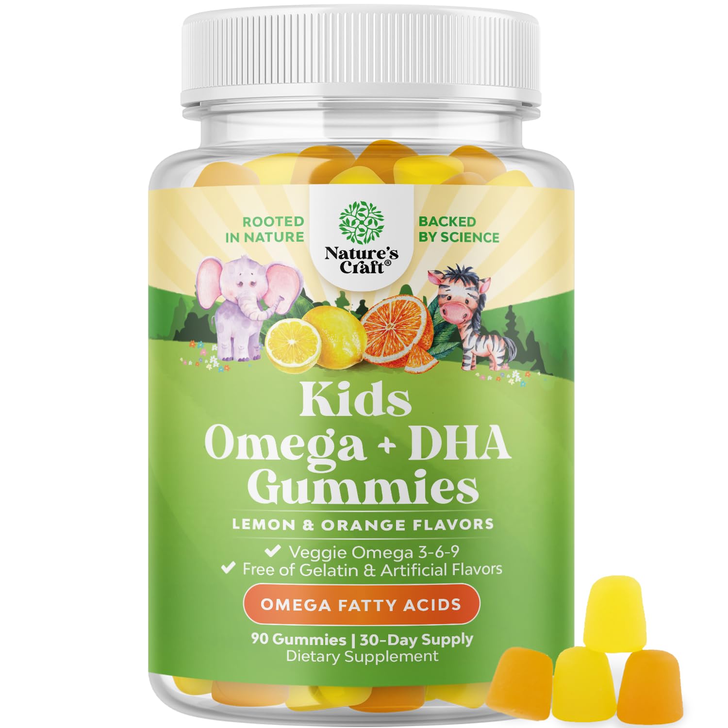 Foto 2 pulgar | Suplemento De Gomitas Dha Omega 3 De Natures Craft Kids Durante 1 Mes - Venta Internacional.