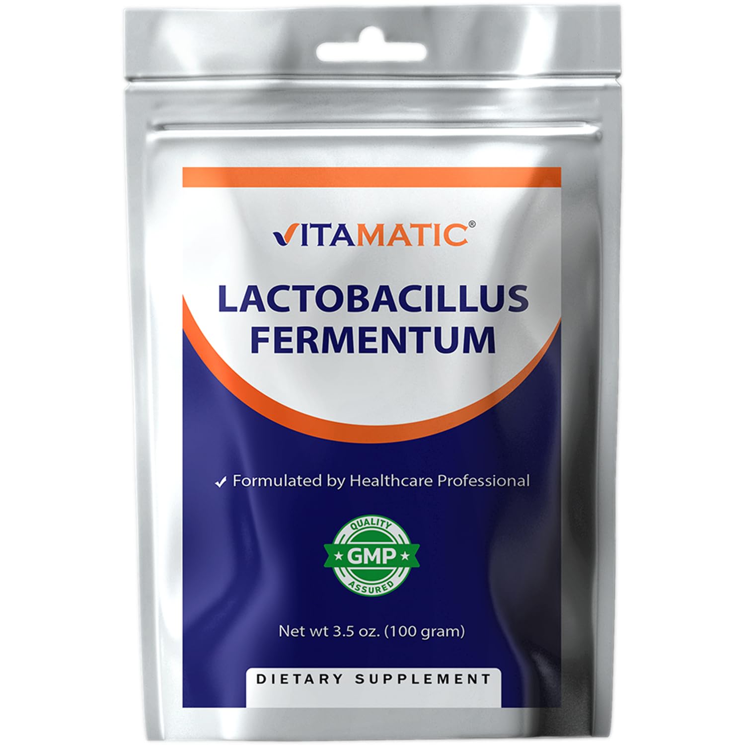 Foto 2 pulgar | Polvo Probiótico Vitamatic Lactobacillus Fermentum 100g - Venta Internacional.