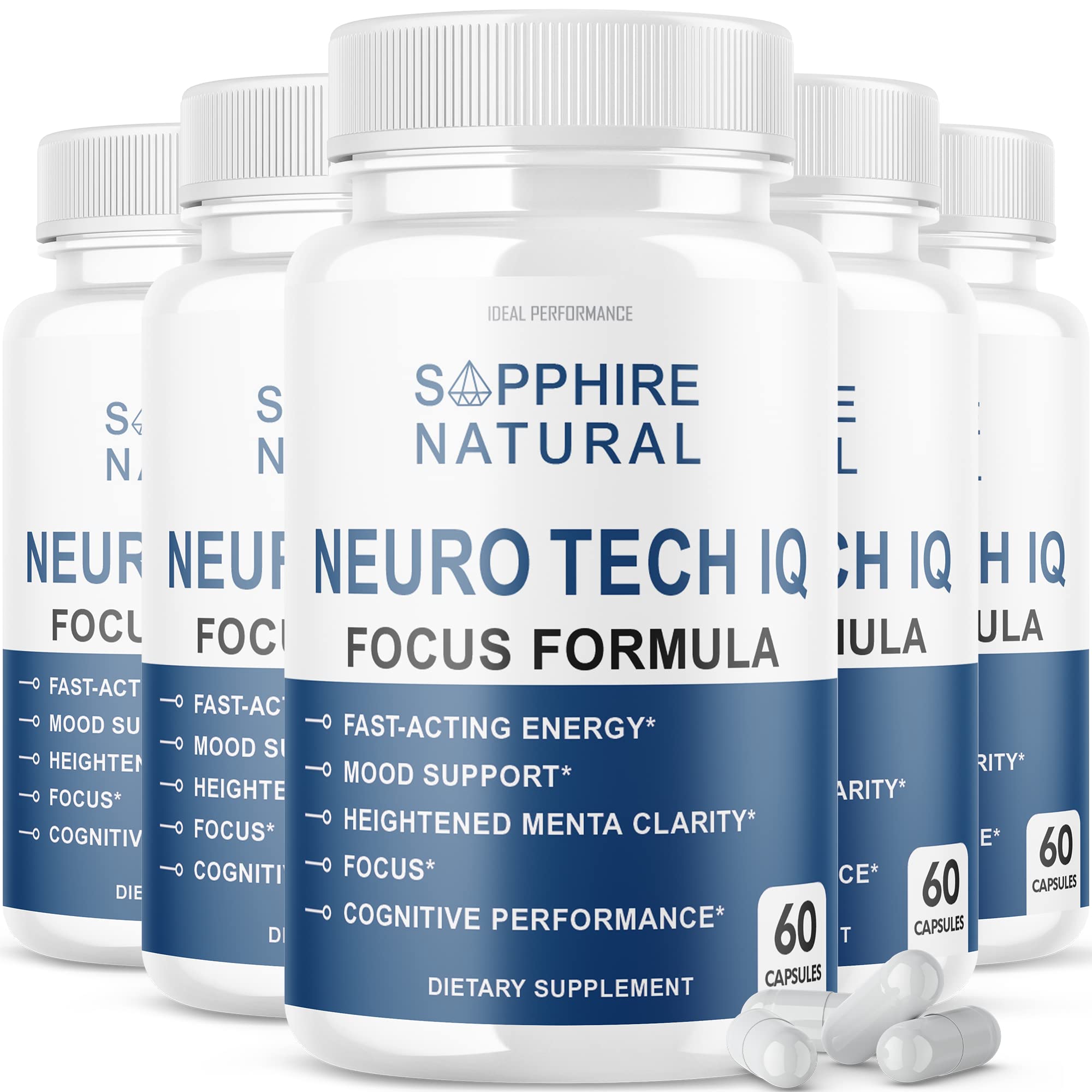 Foto 2 pulgar | Suplemento Cerebral Neuro Tech Iq Neurotech 300 Cápsulas (paquete De 5) - Venta Internacional.