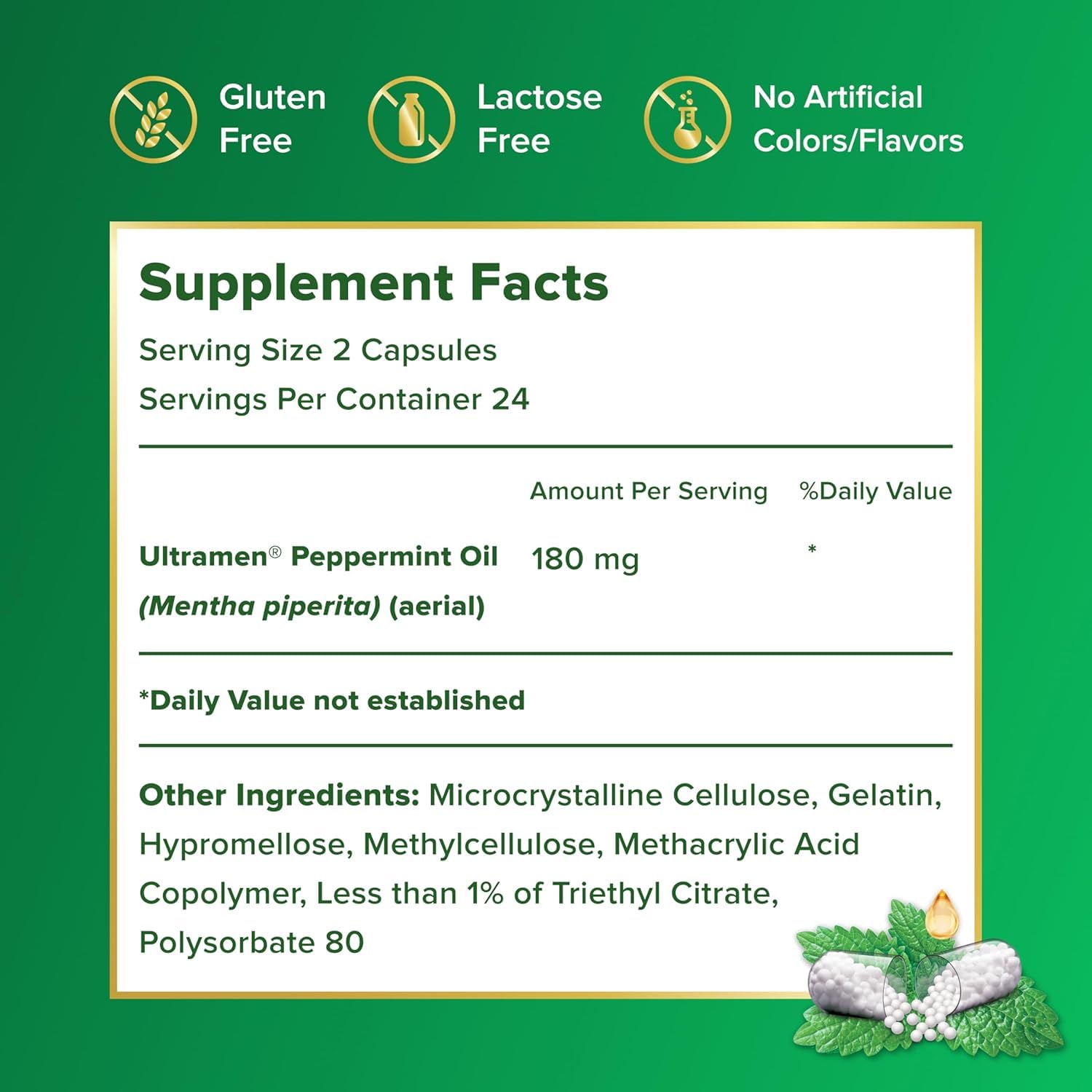 Foto 7 | Suplemento De Aceite De Menta Biggard Gut Health 96 Cápsulas - Venta Internacional.