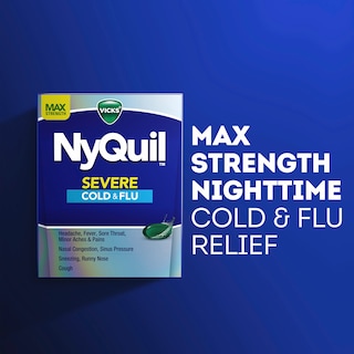 Foto 3 | Medicine Vicks Nyquil Para Resfriados Intensos Gripe Y Congestión 24 Cápsulas Líquidas - Venta Internacional.