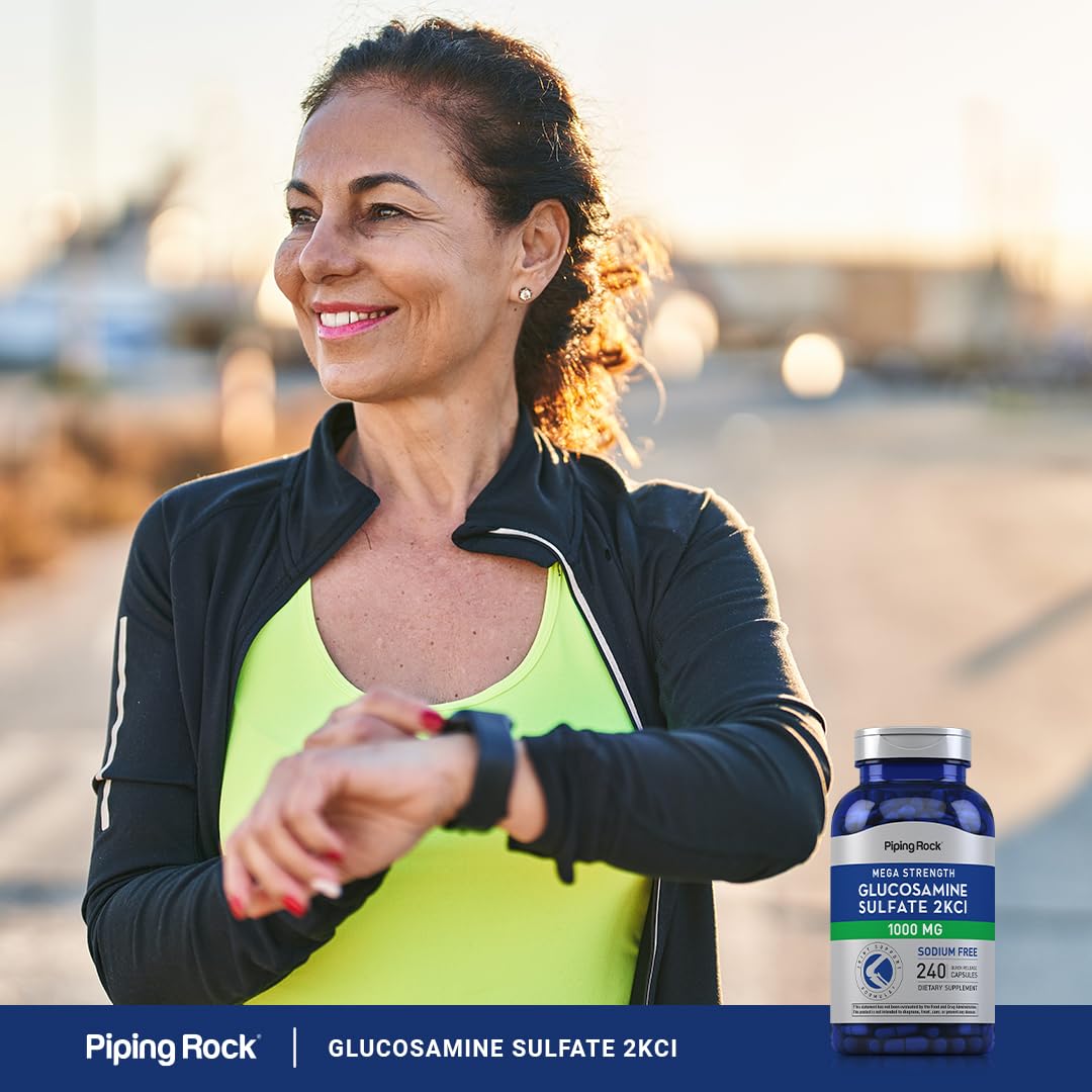 Foto 6 | Suplemento De Sulfato De Glucosamina Piping Rock  1000 Mg  240 Cápsulas - Venta Internacional.