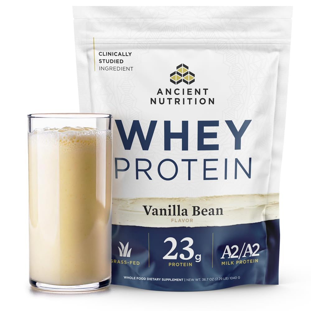 Foto 2 pulgar | Whey Protein Ancient Nutrition  Alimentado Con Pasto  23 G De Proteína De Vainilla - Venta Internacional.