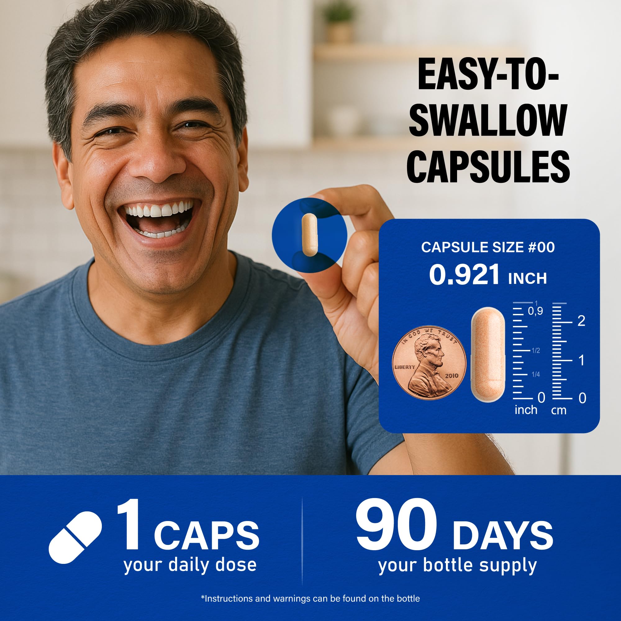 Foto 8 pulgar | Multivitamínico Nutraharmony 46 En 1 Para Hombres - 90 Cápsulas - Venta Internacional.