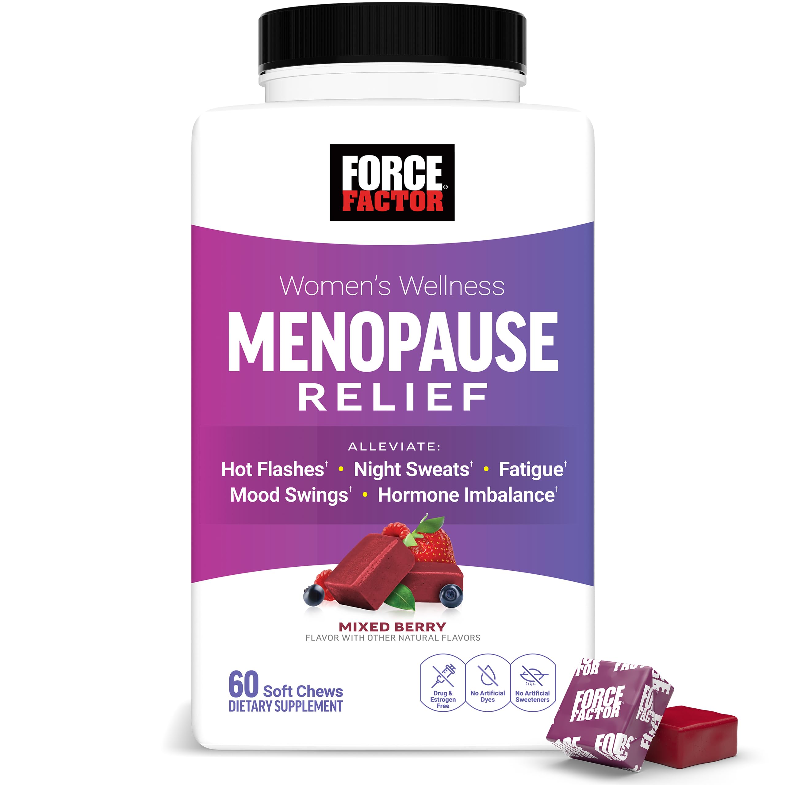 Foto 1 | Suplemento Force Factor Menopause Relief Women 60 Comprimidos Masticables - Venta Internacional.