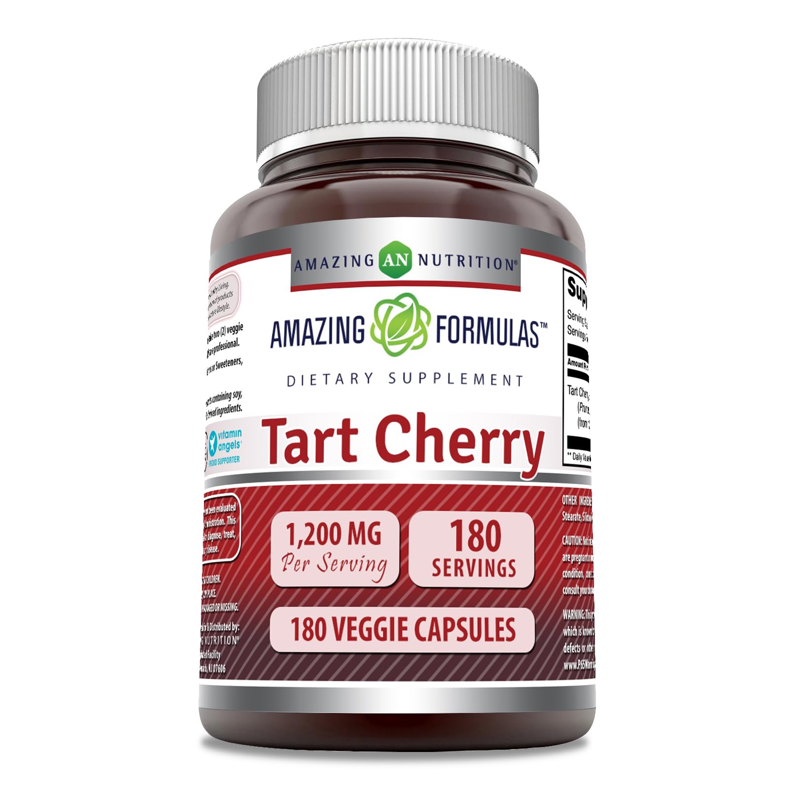Foto 2 pulgar | Suplemento Amazing Formulas Tart Cherry 1200 Mg 180 Cápsulas - Venta Internacional.
