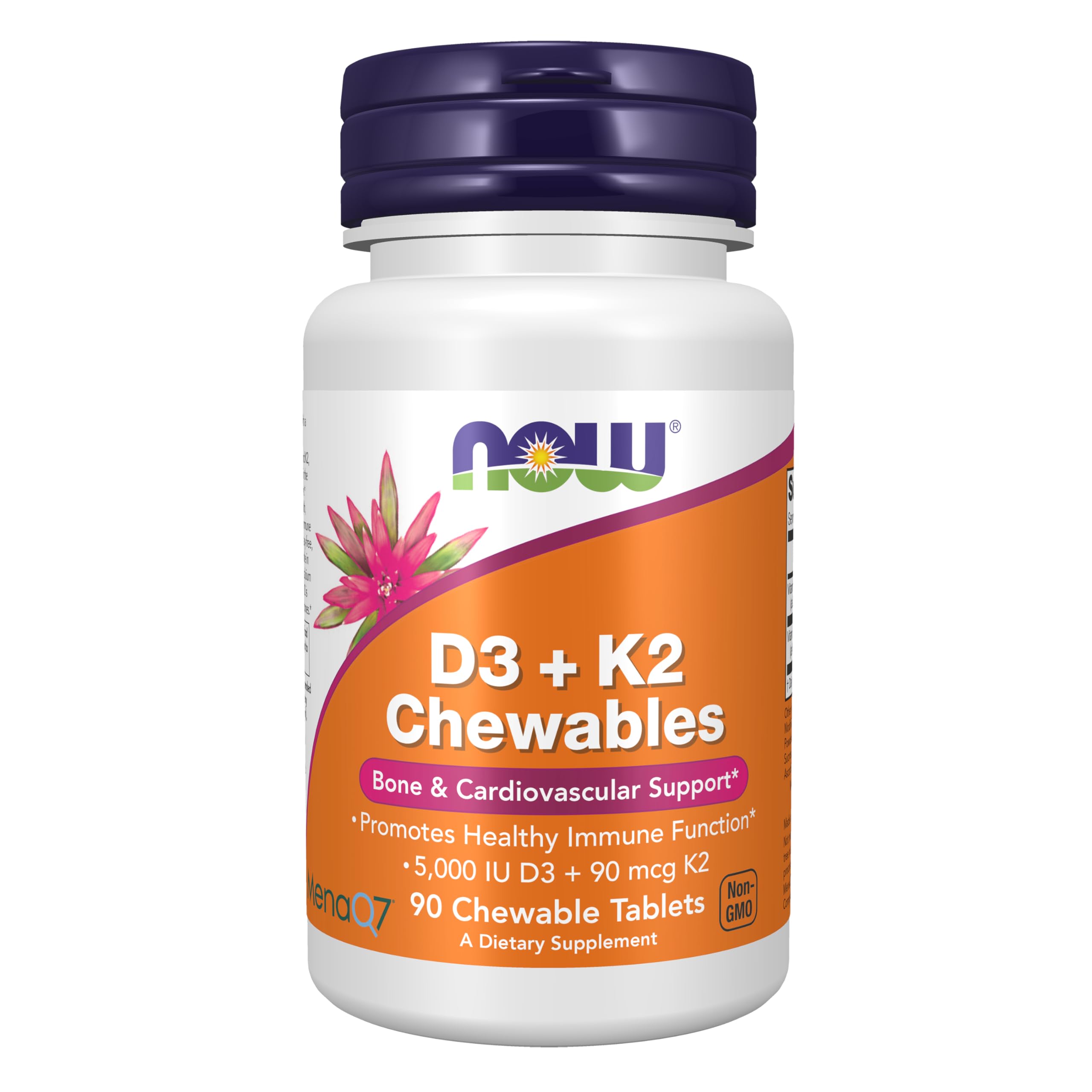Foto 1 | Suplementos Now De Vitamina D3 Y K2  5000 Ui/90 Mcg  90 Comprimidos - Venta Internacional.