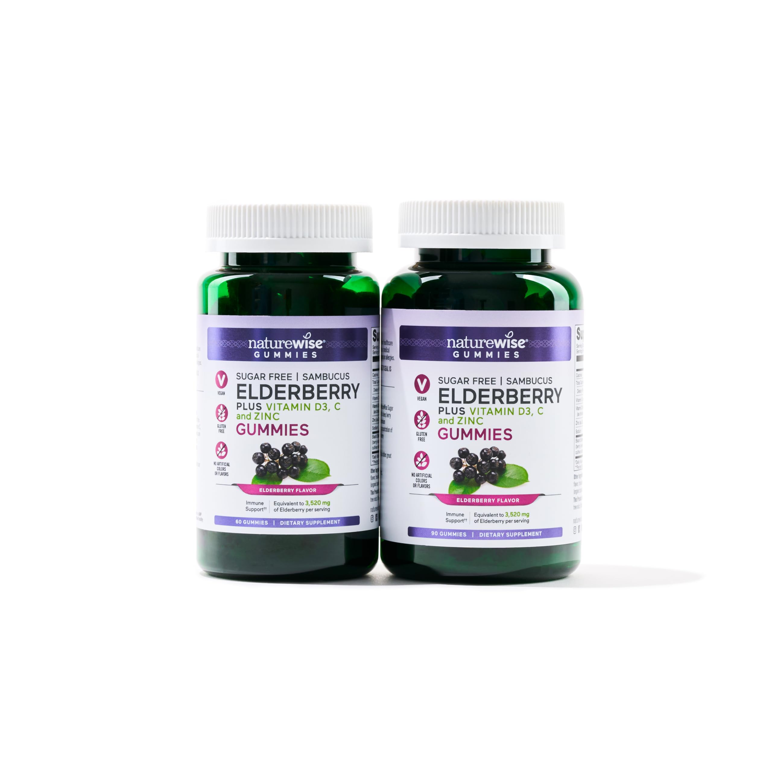 Foto 4 pulgar | Gomitas De Saúco Sambucus Supplement Naturewise  90 Unidades - Venta Internacional.