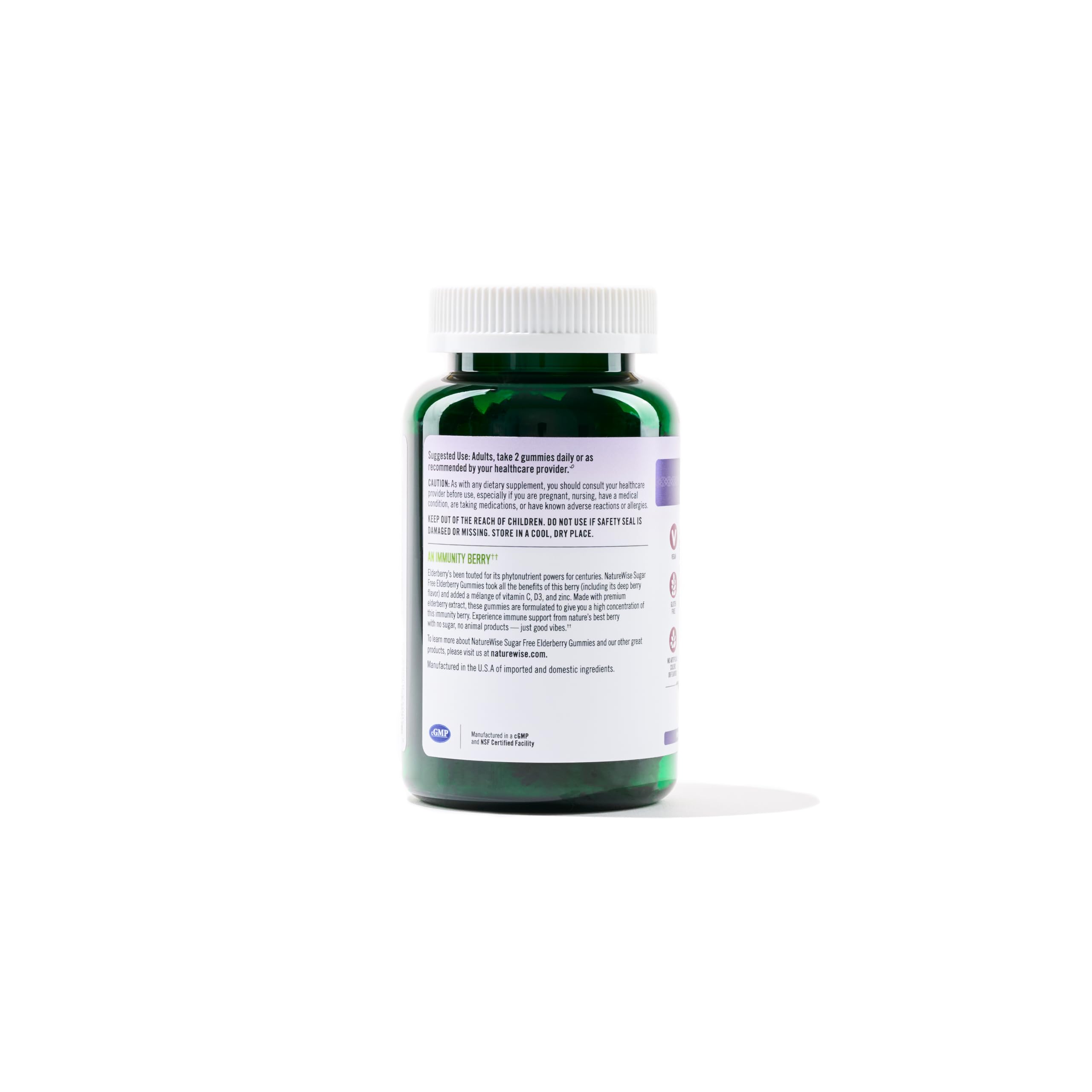 Foto 4 | Gomitas De Saúco Sambucus Supplement Naturewise  90 Unidades - Venta Internacional.