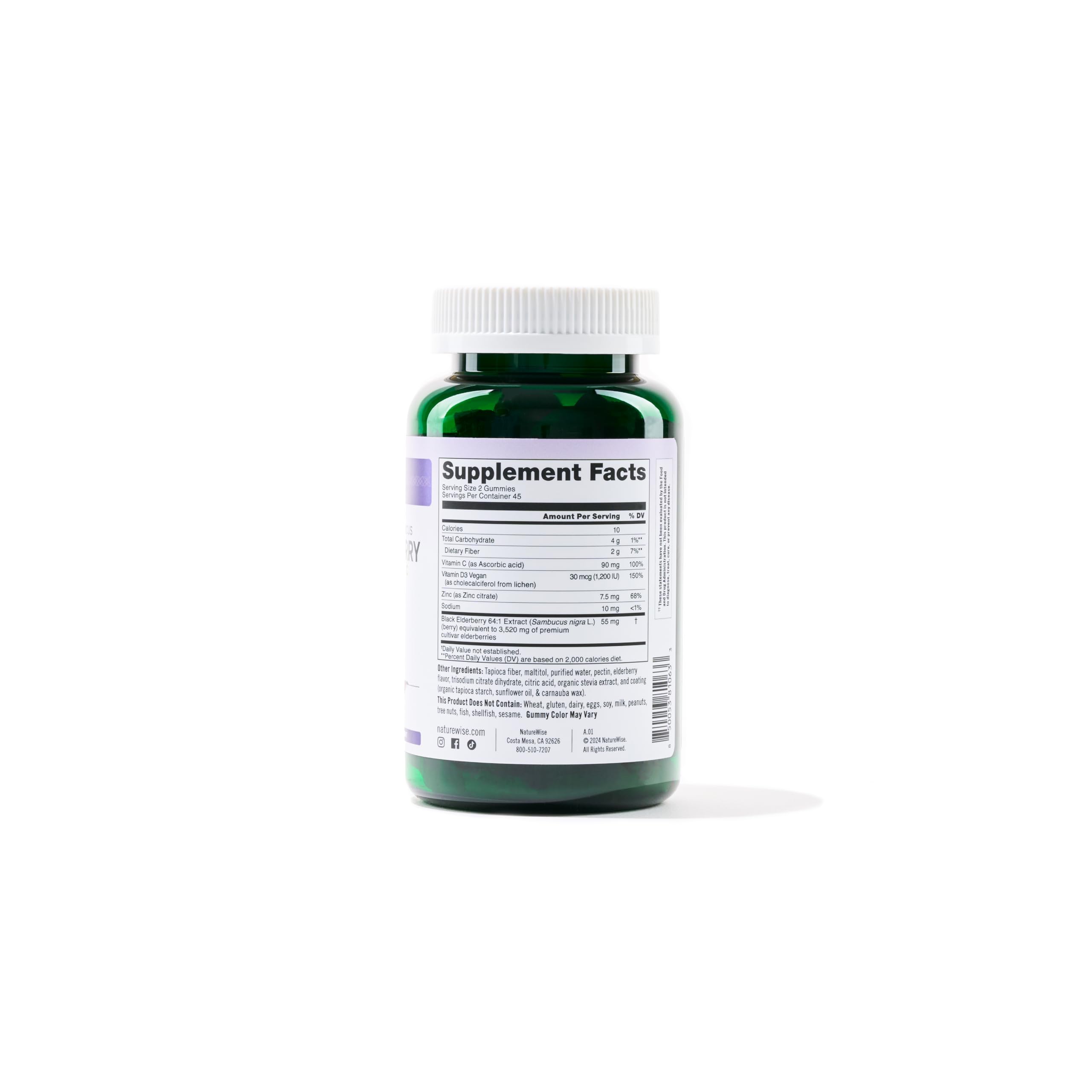 Foto 5 | Gomitas De Saúco Sambucus Supplement Naturewise  90 Unidades - Venta Internacional.