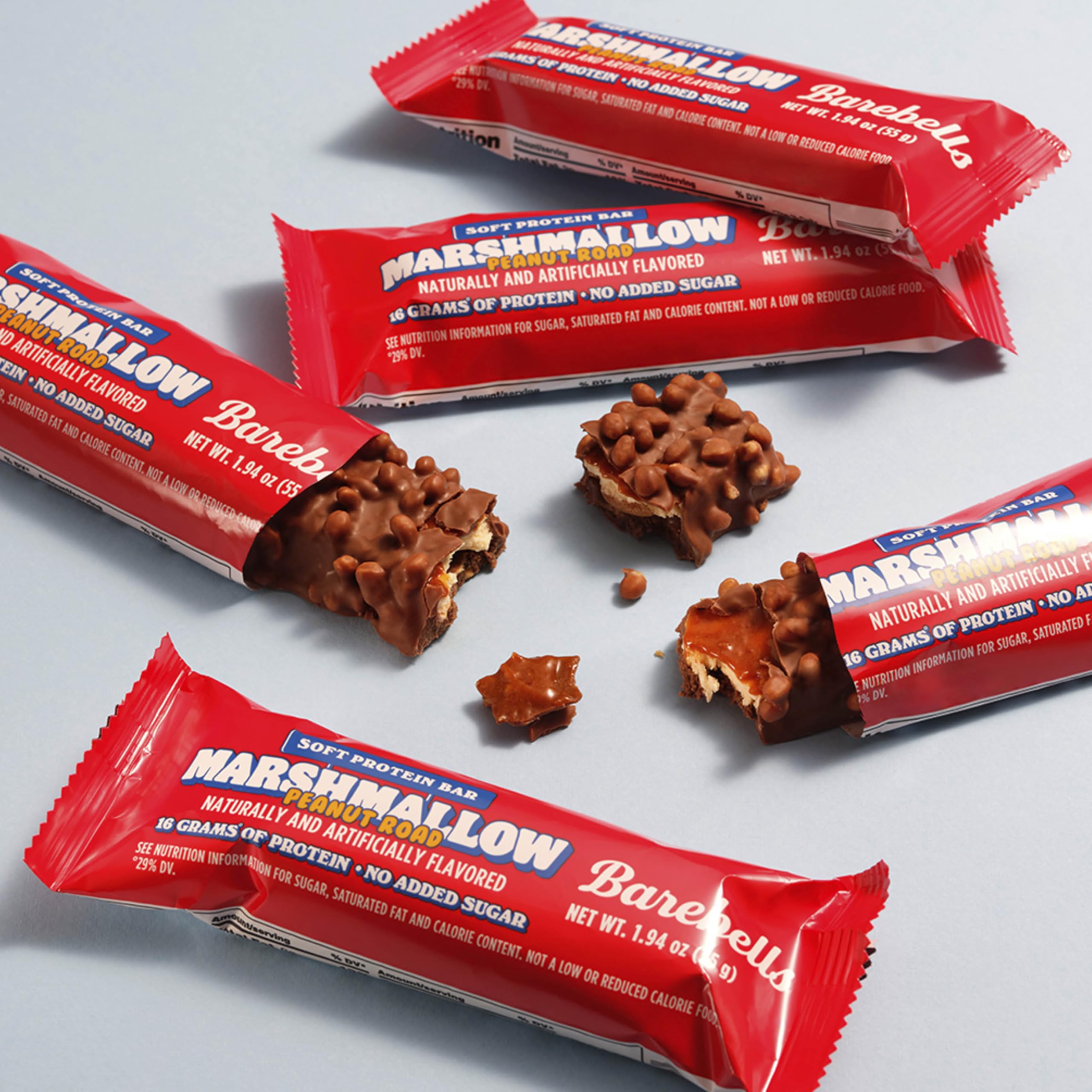 Foto 6 pulgar | Barritas Proteicas Barebells Marshmallow Peanut Road 12x54g - Venta Internacional.