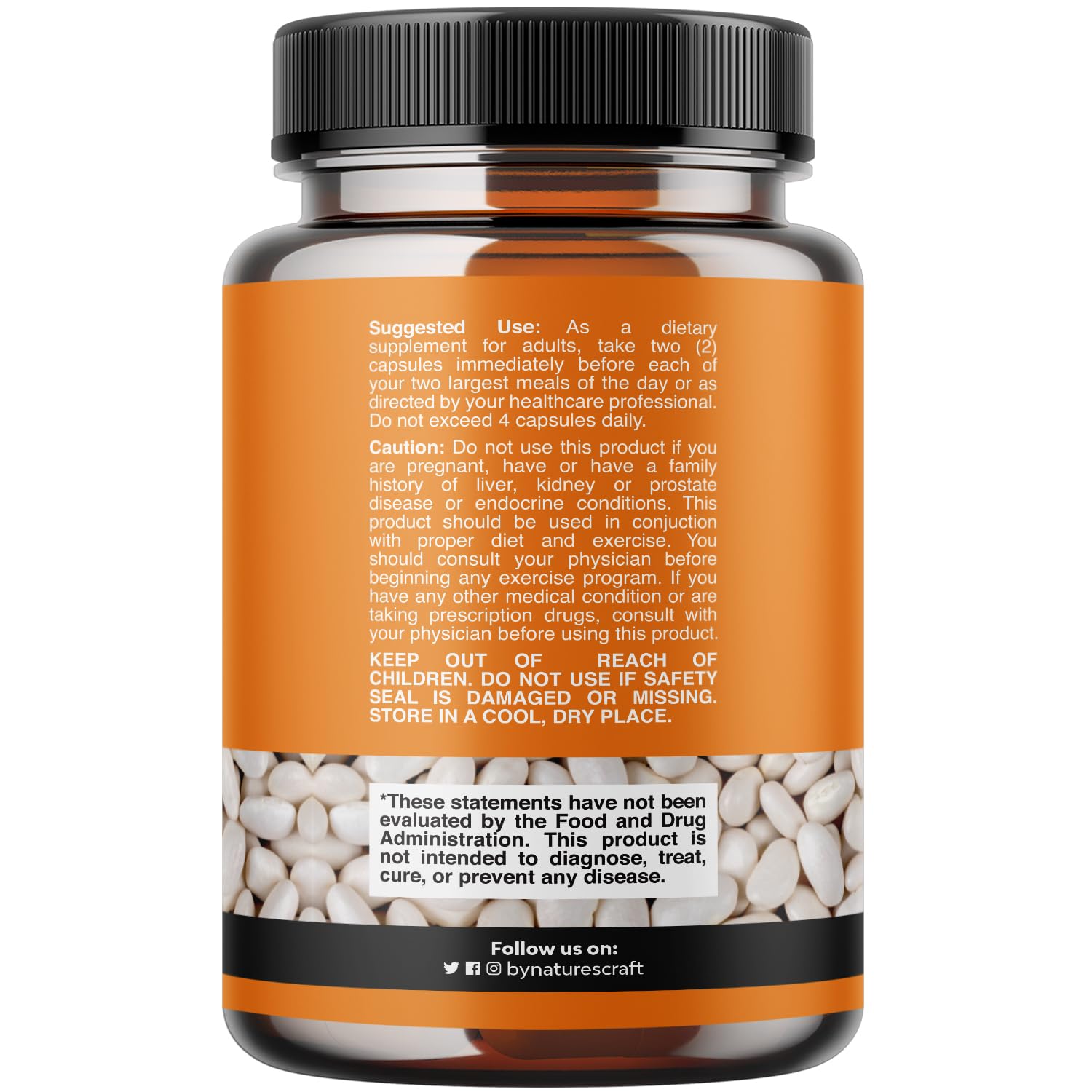 Foto 2 | Extracto De Frijol Blanco Supplement Natures Craft 60 Cápsulas - Venta Internacional.