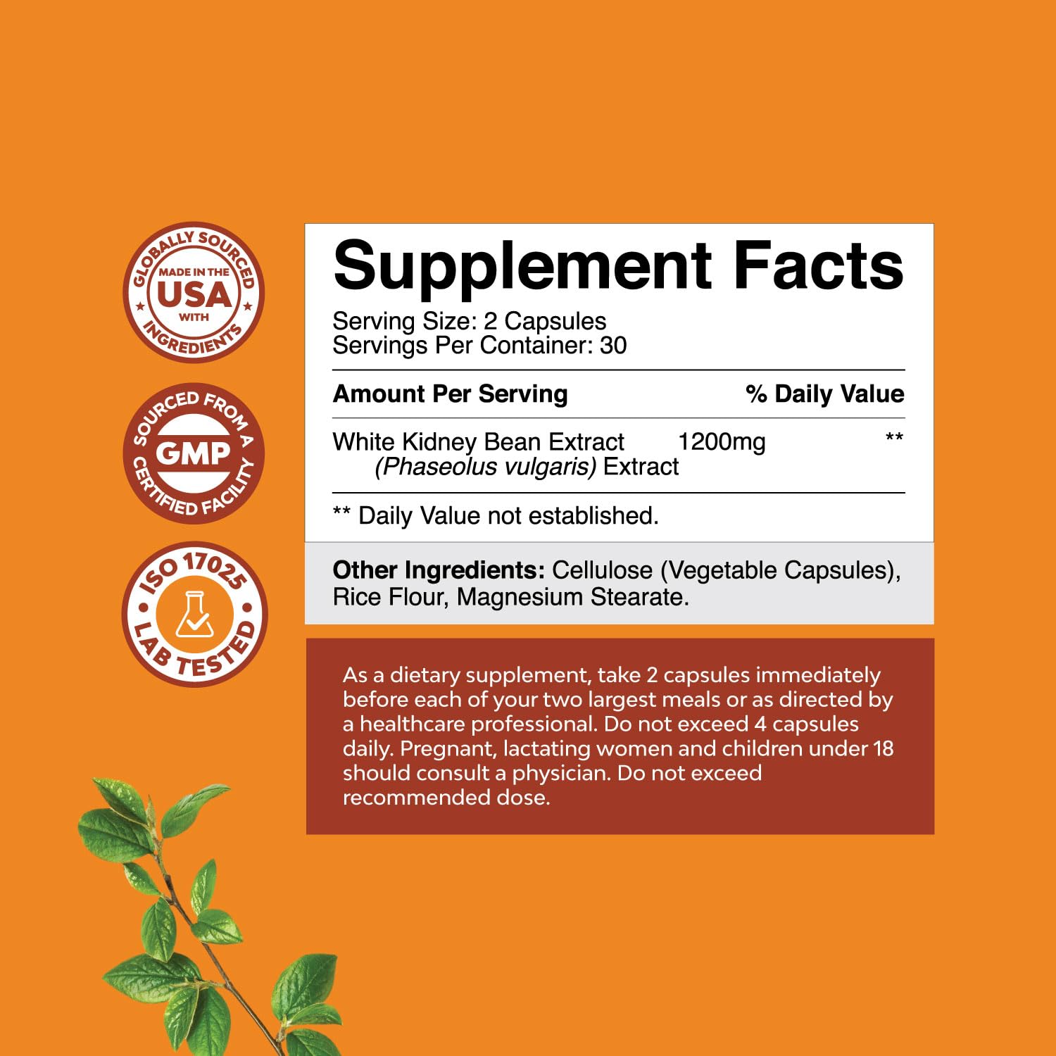 Foto 4 | Extracto De Frijol Blanco Supplement Natures Craft 60 Cápsulas - Venta Internacional.