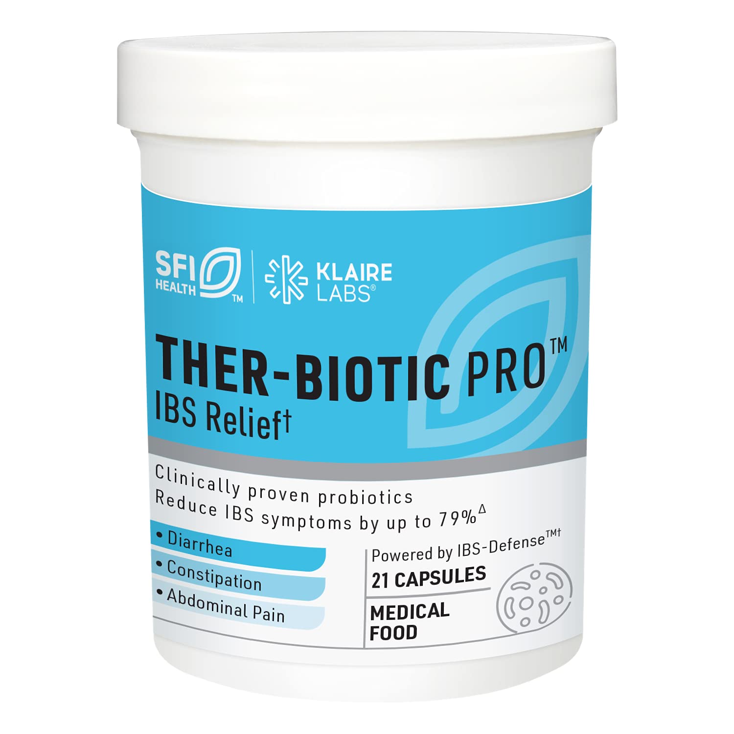 Foto 2 pulgar | Probiótico Ther-biotic Pro Ibs Relief De Klaire Labs  21 Cápsulas - Venta Internacional.