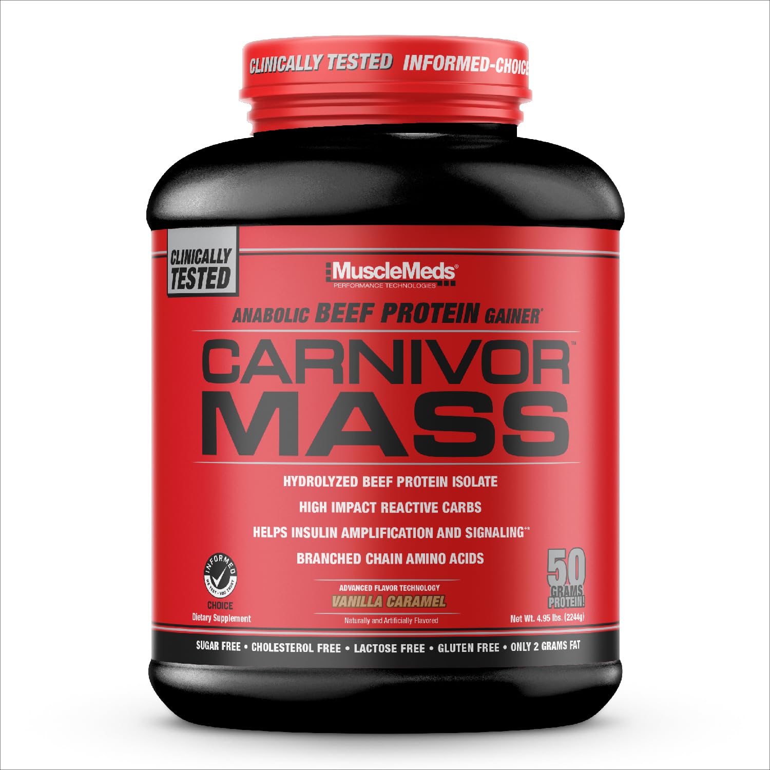 Foto 2 pulgar | Proteína De Ternera Mass Gainer Musclemeds Carnivor  2 27 Kg  Vainilla - Venta Internacional.