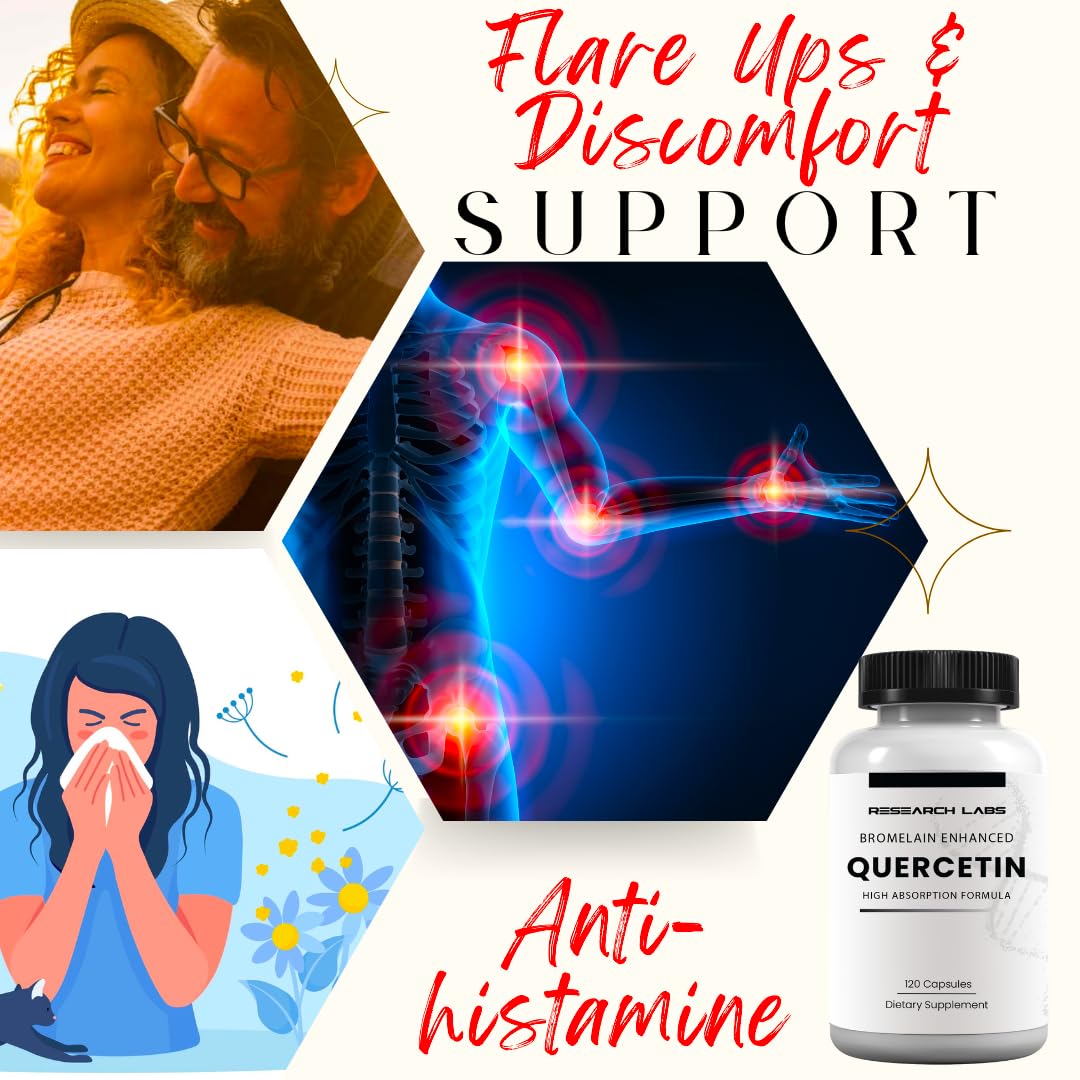 Foto 3 pulgar | Supplement Research Labs De Alta Absorción De Quercetina Con Bromelina - Venta Internacional.