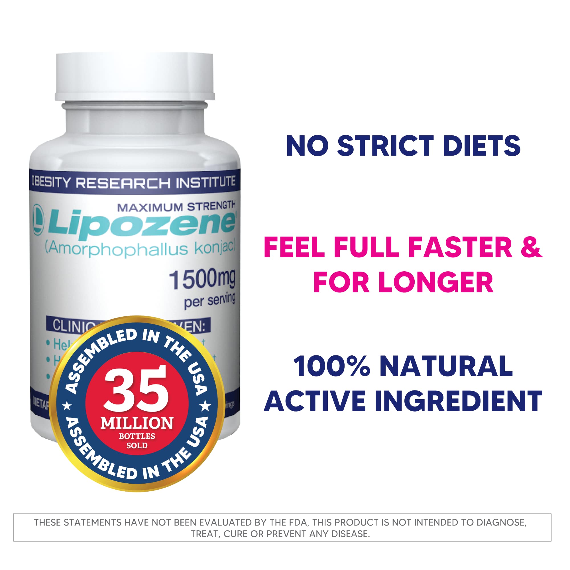 Foto 4 | Suplemento Lipozene 2 Botellas 120 Cápsulas - Venta Internacional.