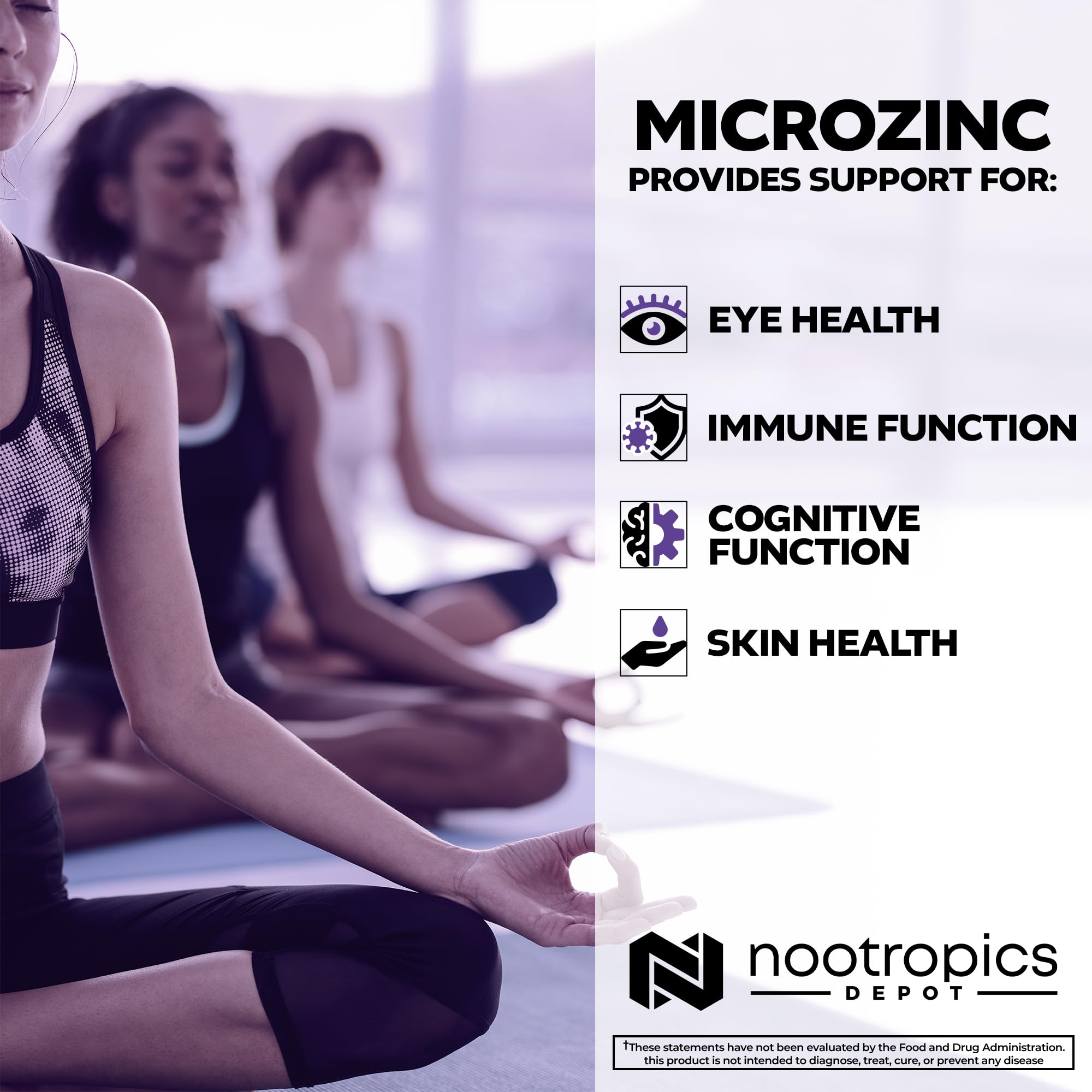Foto 5 pulgar | Suplemento Nootropics Depot Microzinc  Cápsulas De 20 Mg  30 Unidades - Venta Internacional.
