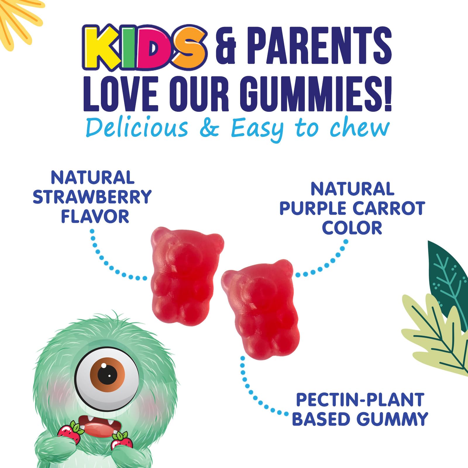 Foto 7 | Gominolas De Fibra Nature's Nutrition Para Niños  4 G  Prebióticas  120 Gomitas - Venta Internacional.