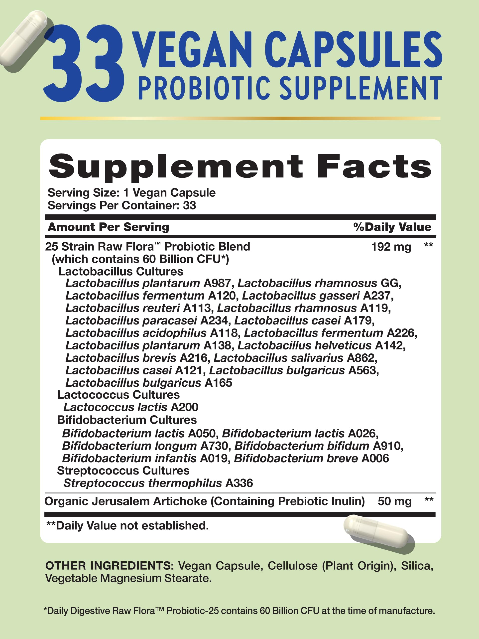 Foto 2 | Suplemento Del Probiótico Nature's Truth Raw Flora  60 Mil Millones De Cfu - Venta Internacional.