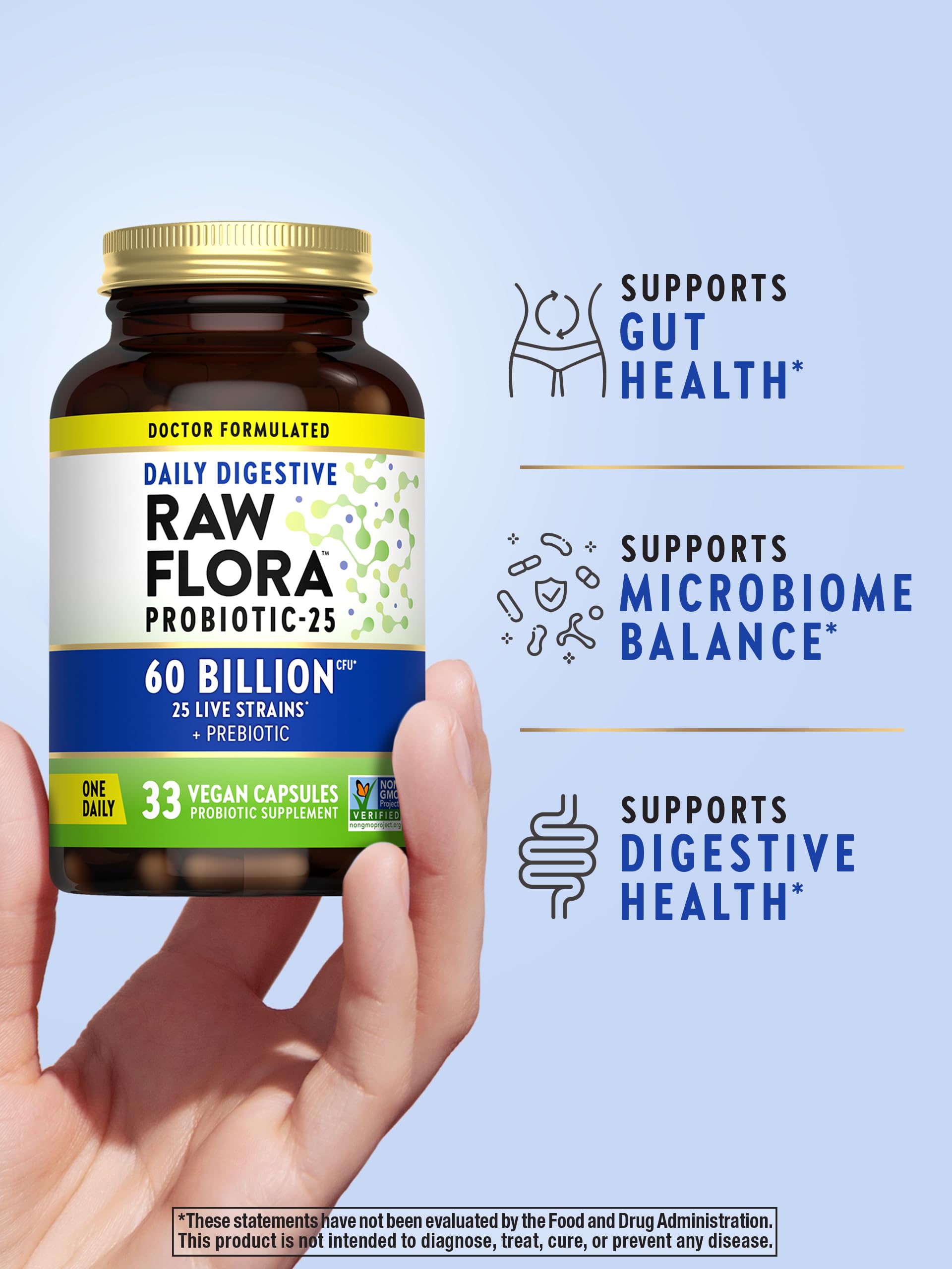 Foto 3 | Suplemento Del Probiótico Nature's Truth Raw Flora  60 Mil Millones De Cfu - Venta Internacional.