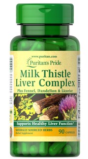 Foto 1 | Suplemento Puritan's Pride Milk Thistle Hígado Complex 90 Unidades - Venta Internacional.