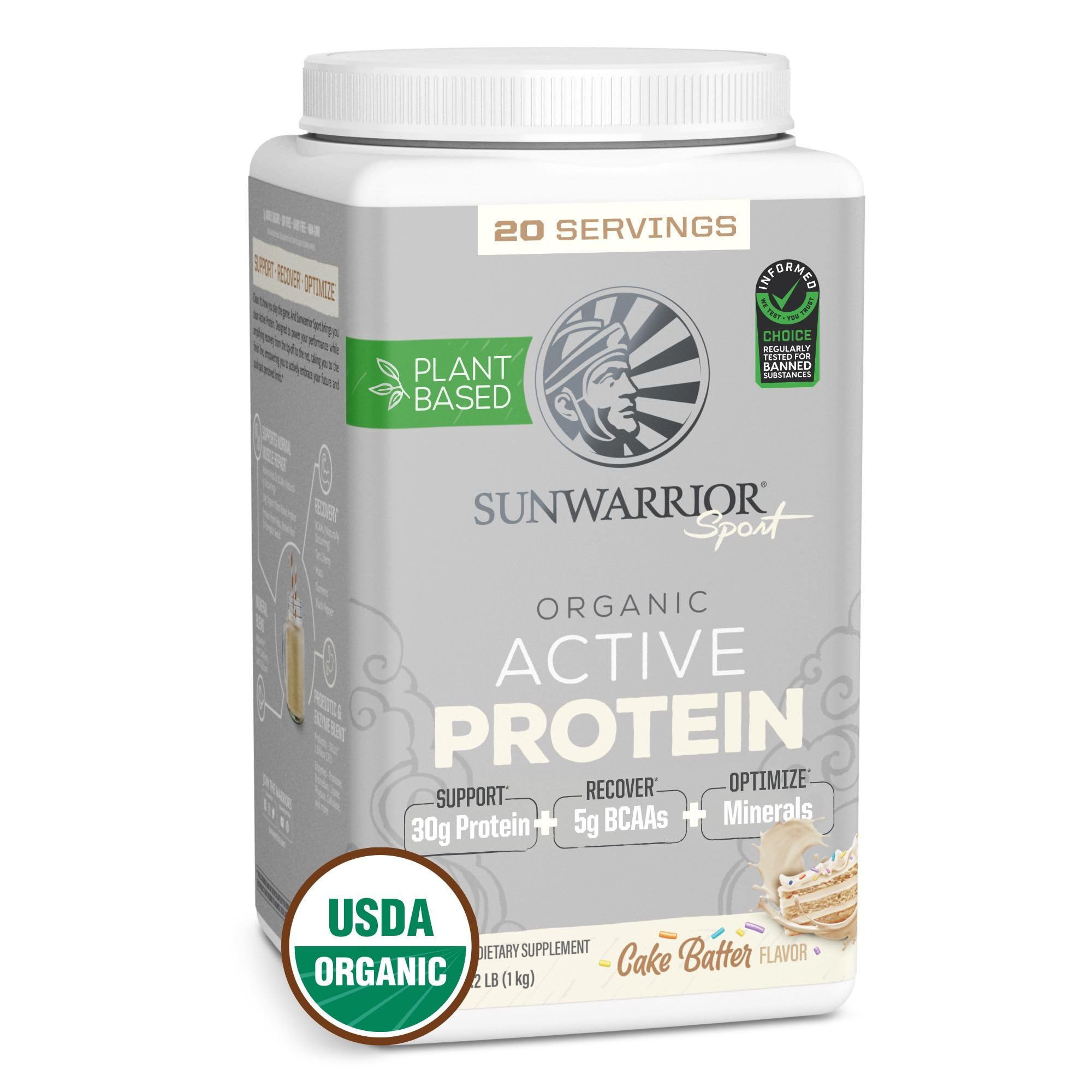 Foto 2 pulgar | Proteína En Polvo Sunwarrior Organic A Base De Plantas  20 Porciones - Venta Internacional.