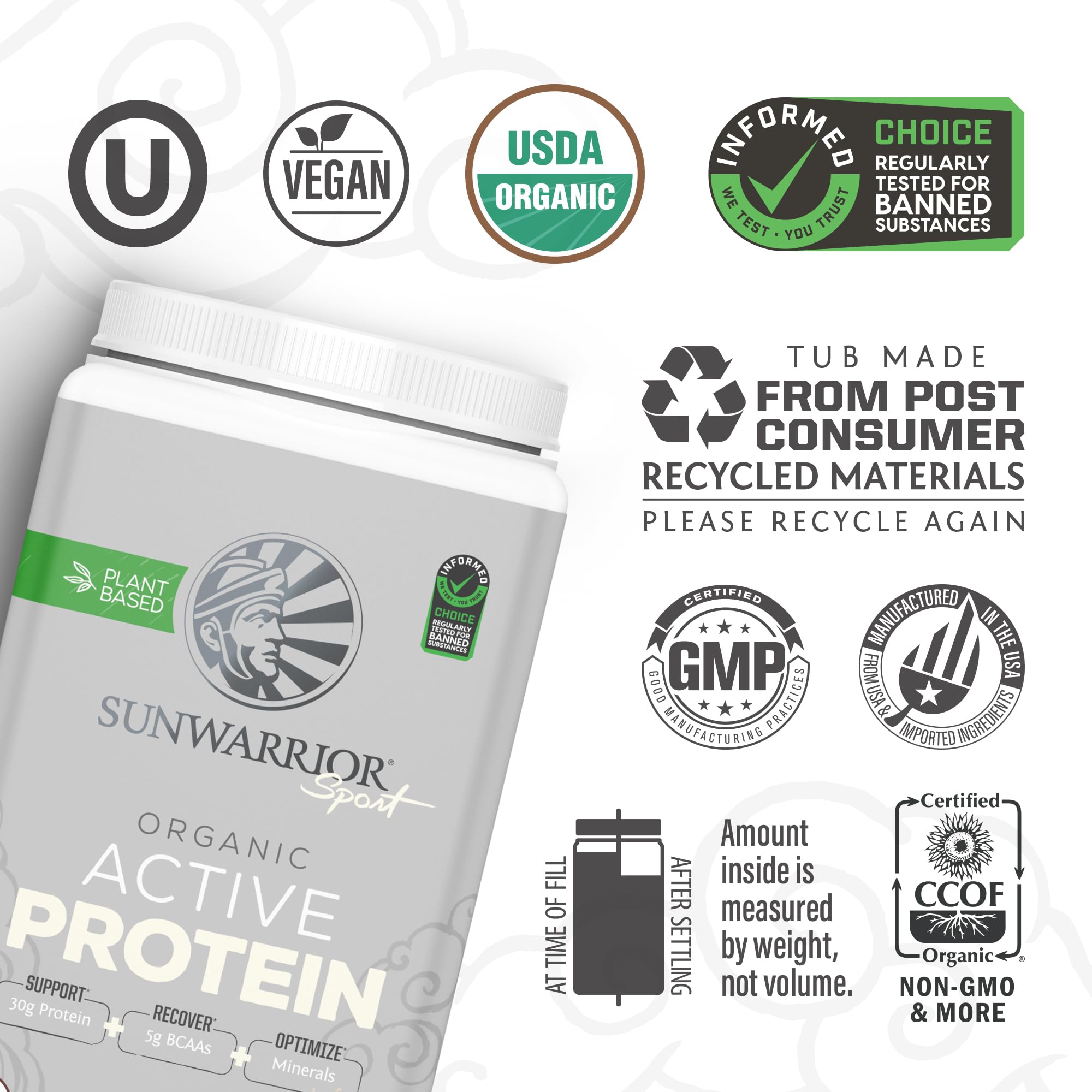 Foto 4 pulgar | Proteína En Polvo Sunwarrior Organic A Base De Plantas  20 Porciones - Venta Internacional.