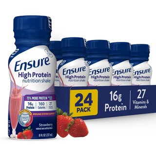 Foto 1 | Nutrition Shake Ensure Fresa Con Alto Contenido De Proteínas 237 Ml 24 Unidades - Venta Internacional.