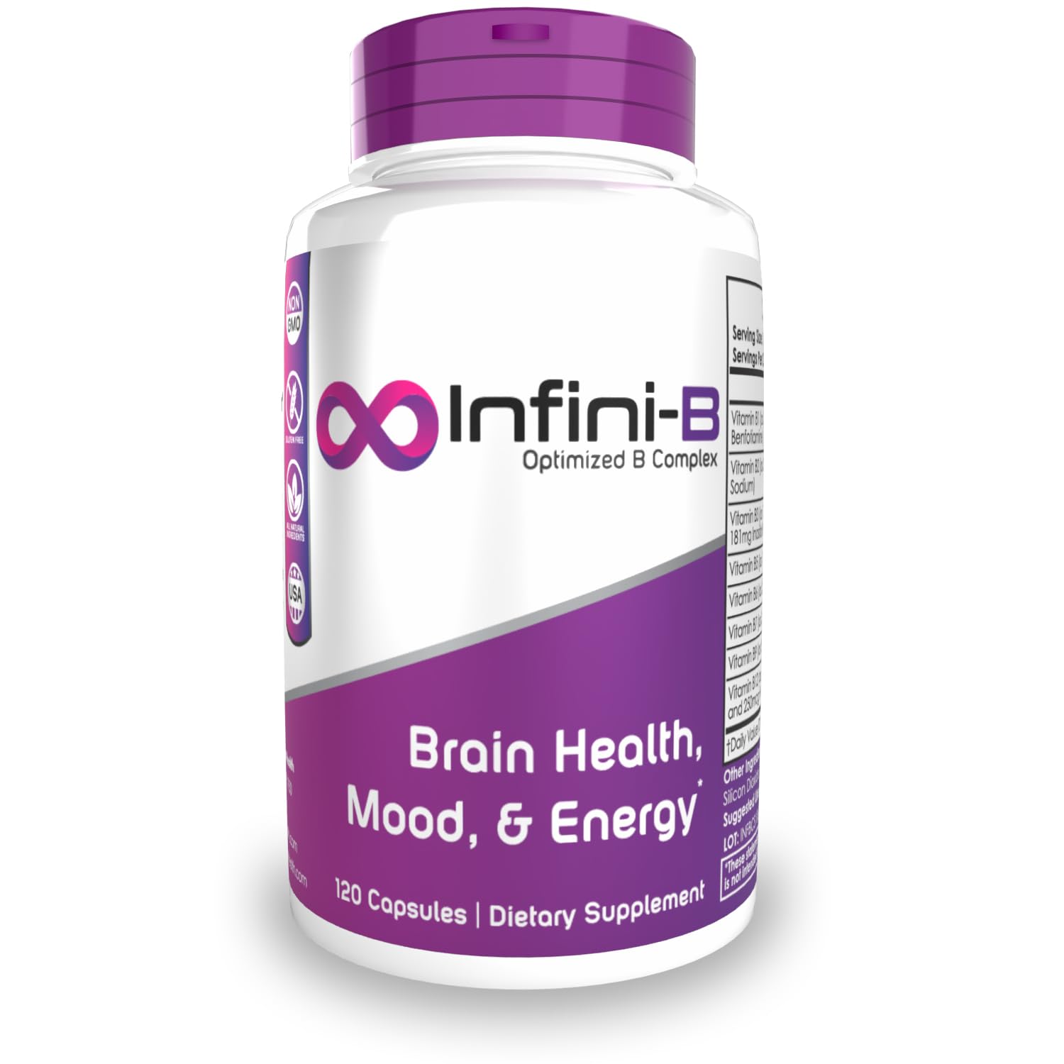 Foto 1 | Suplemento Nootropics Depot Infini-b Advanced B-complex 120 Cápsulas - Venta Internacional.