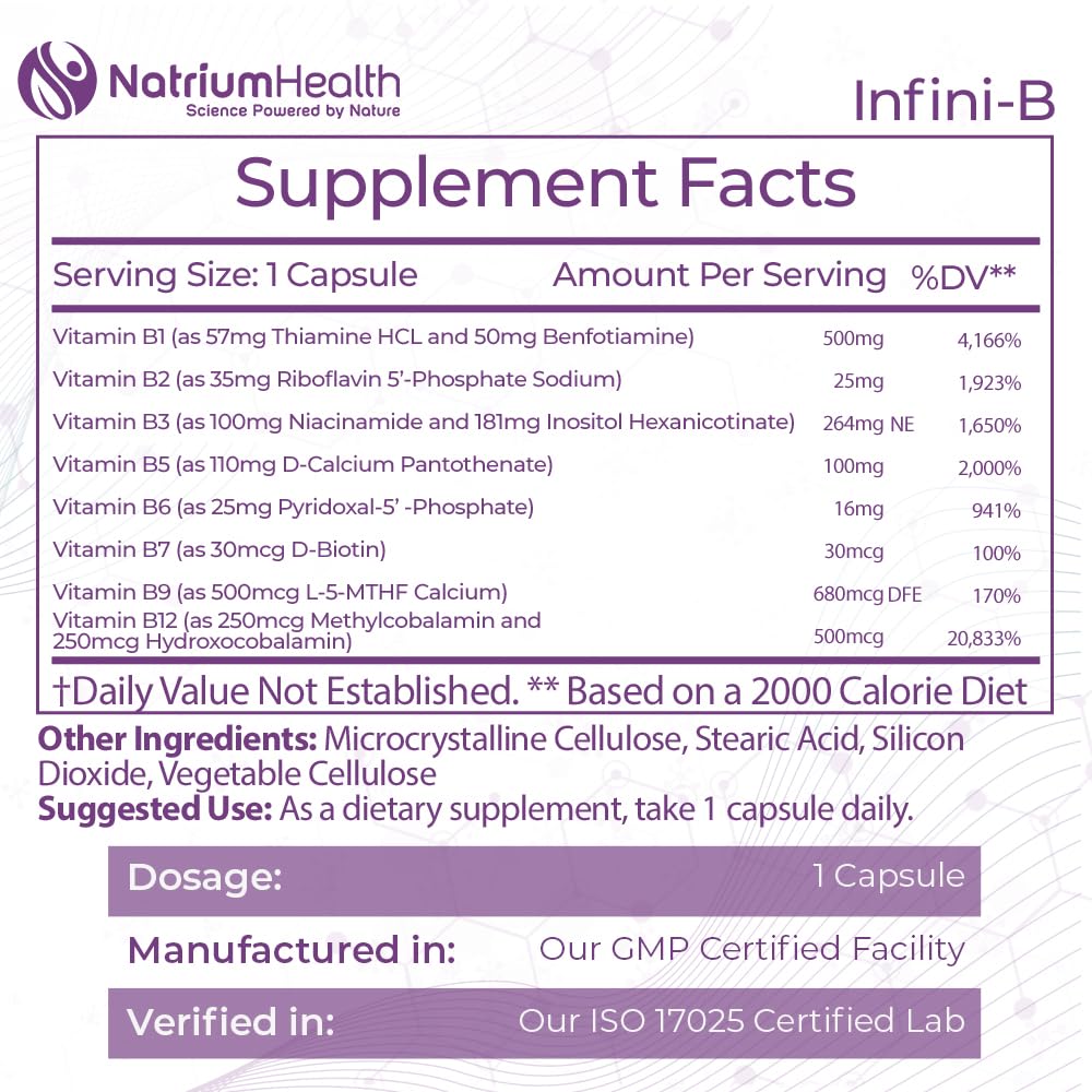 Foto 2 | Suplemento Nootropics Depot Infini-b Advanced B-complex 120 Cápsulas - Venta Internacional.