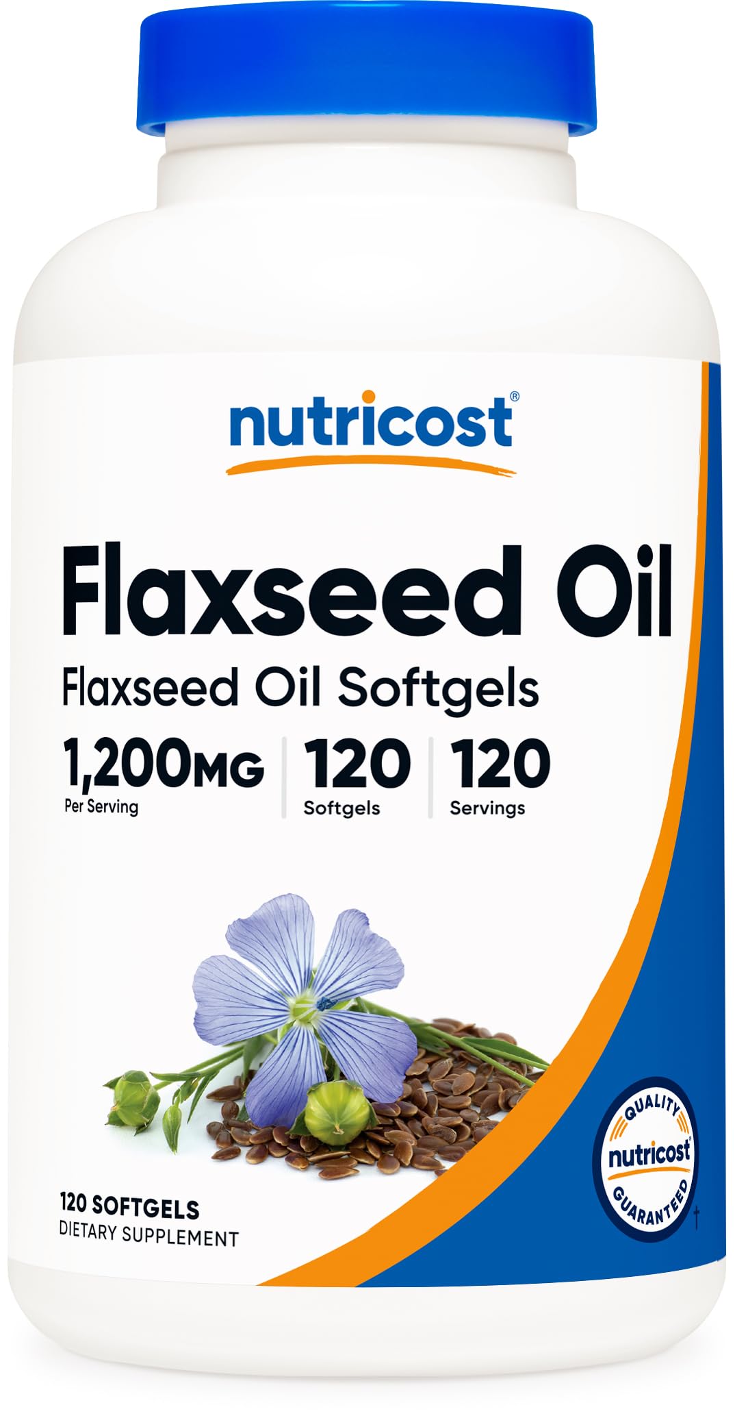 Foto 1 | Suplemento Nutricost De Aceite De Linaza 1200 Mg 120 Cápsulas Blandas - Venta Internacional.