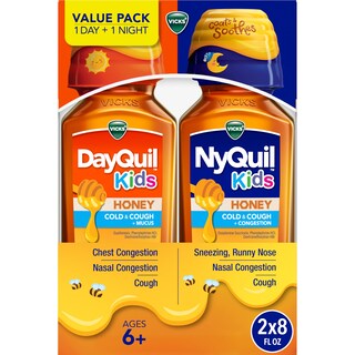 Foto 1 | Medicine Vicks Kids Dayquil Y Nyquil Honey Resfriado Y Tos - Venta Internacional.