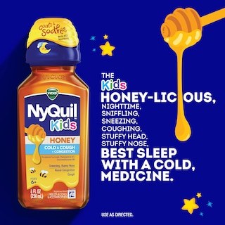 Foto 3 | Medicine Vicks Kids Dayquil Y Nyquil Honey Resfriado Y Tos - Venta Internacional.