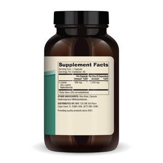 Foto 2 | Suplemento Dr. Mercola L-lisina 1500 Mg 90 Cápsulas - Venta Internacional.