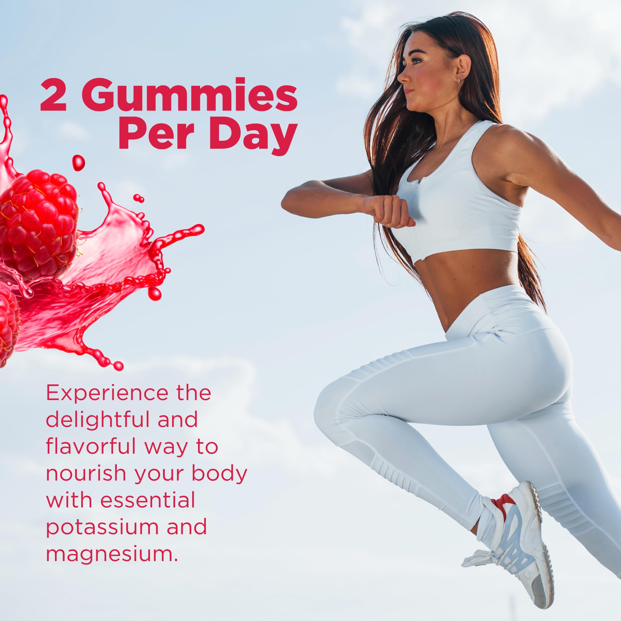 Foto 6 pulgar | Complemente Las Gomitas De Potasio Y Magnesio Bionerlab Con Vitamina D3 - Venta Internacional.