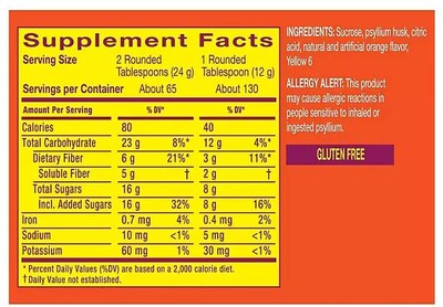 Foto 3 | Suplemento De Fibra Metamucil 4 En 1 En Polvo De Psyllium Naranja 1.6 Kg - Venta Internacional.
