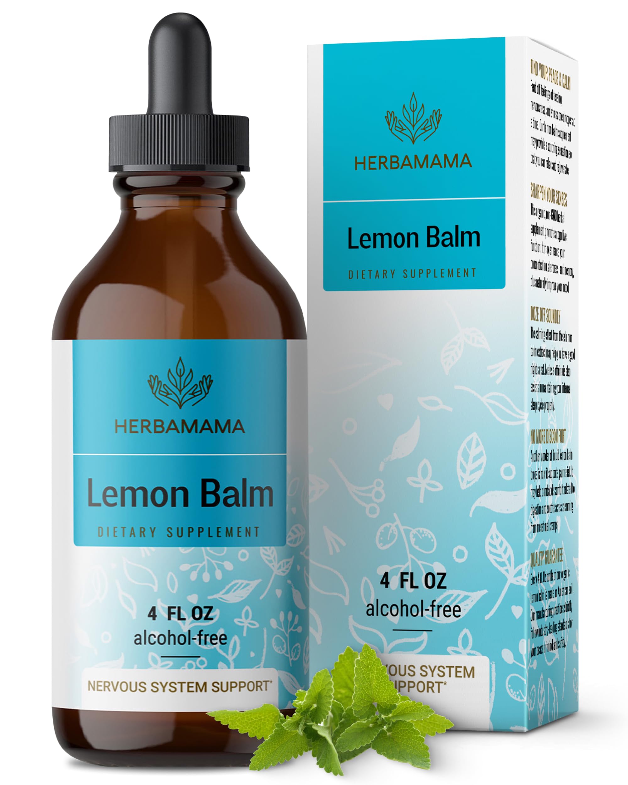 Foto 1 | Tintura Herbamama  Extracto De Hoja De Bálsamo De Limón  56 Ml  Vegano - Venta Internacional.