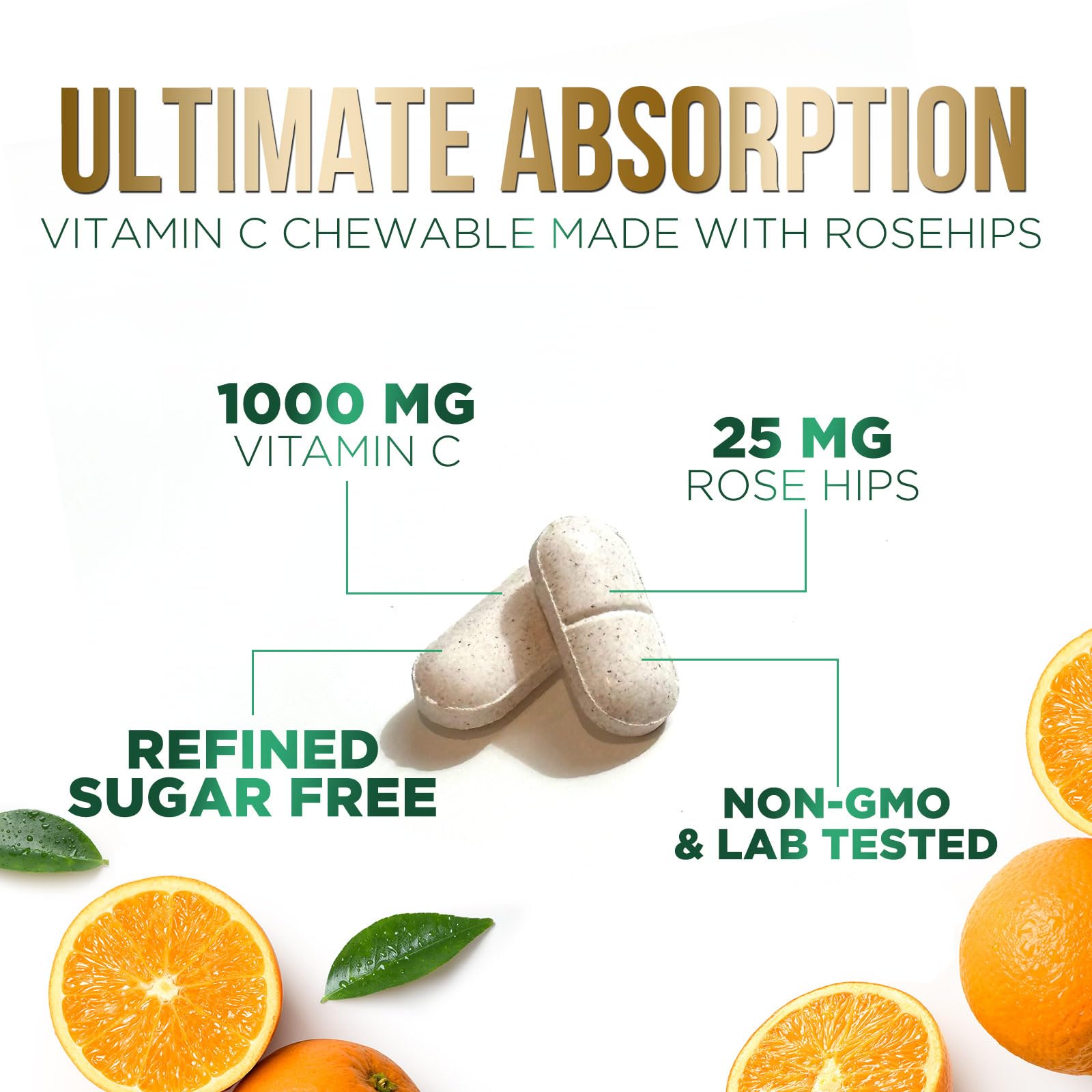 Foto 4 pulgar | Vitamina C Masticable Nature's Nutrition 1000 Mg Con Escaramujo - Venta Internacional.
