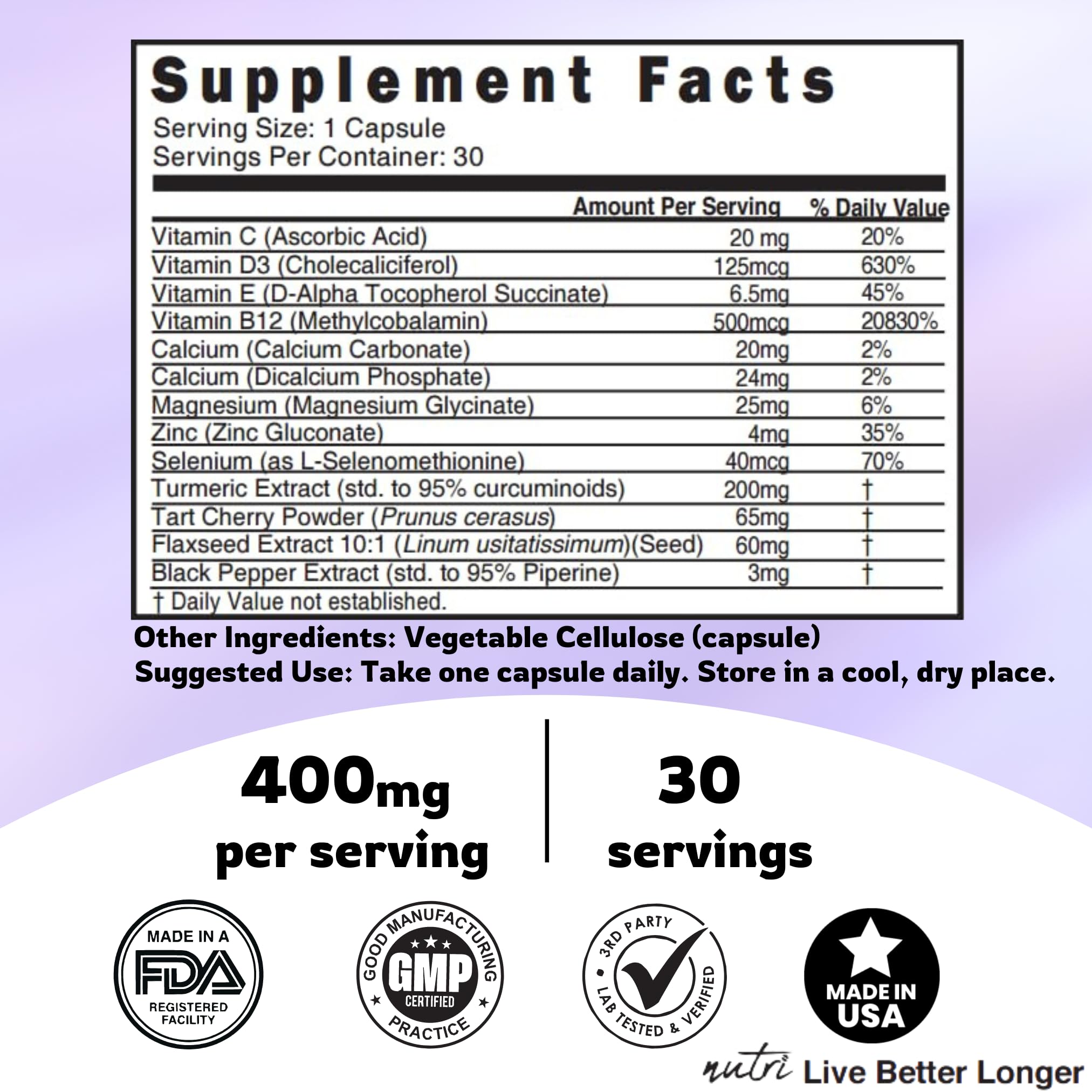 Foto 5 pulgar | Suplementos Para Aliviar El Lupus Durante 30 Días De Nature's Fusion - Venta Internacional.