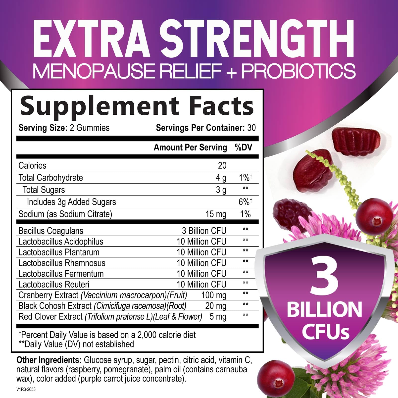 Foto 3 pulgar | Gomitas Probióticas Supplement Nature's Nutrition Para La Menopausia - Venta Internacional.