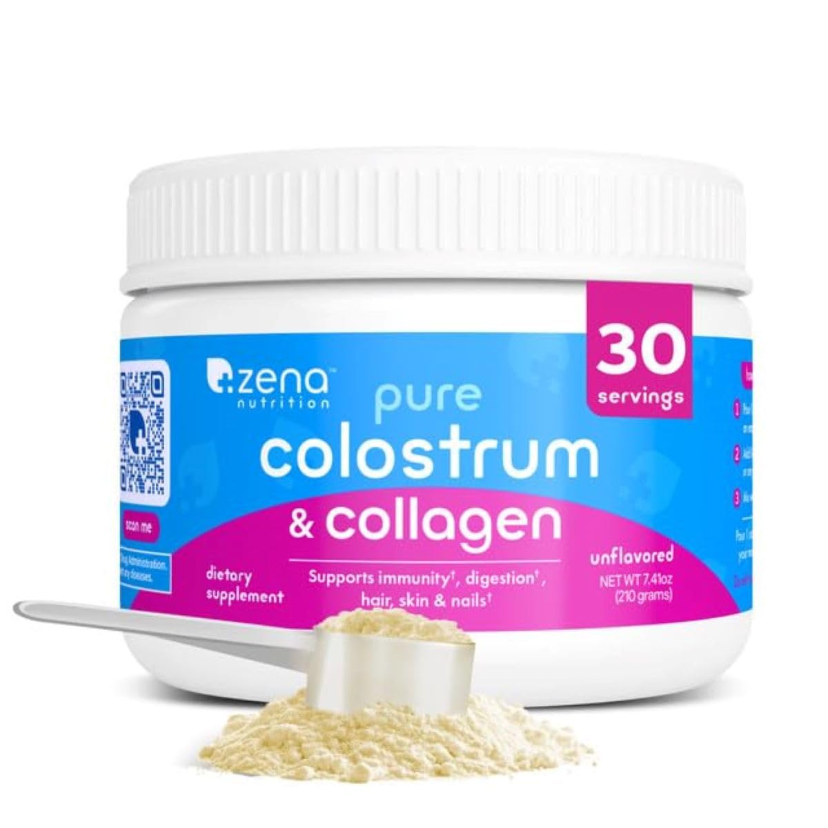 Foto 1 | Suplemento De Calostro Bovino Y Colágeno En Polvo De Zena Nutrition - Venta Internacional.
