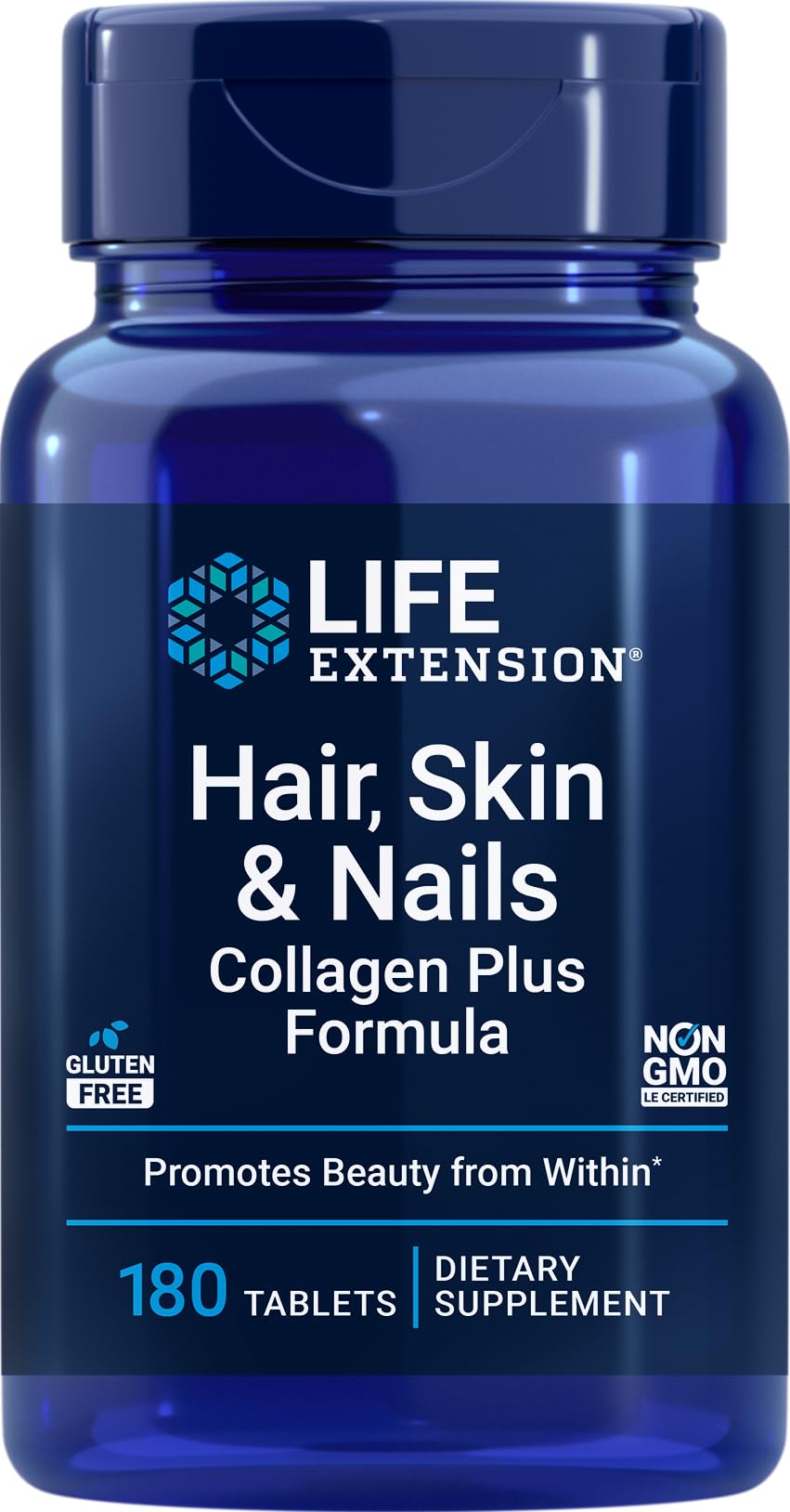 Foto 1 | Colágeno Supplement Life Extension Para Cabello  Piel Y Uñas 180 Comprimidos - Venta Internacional.