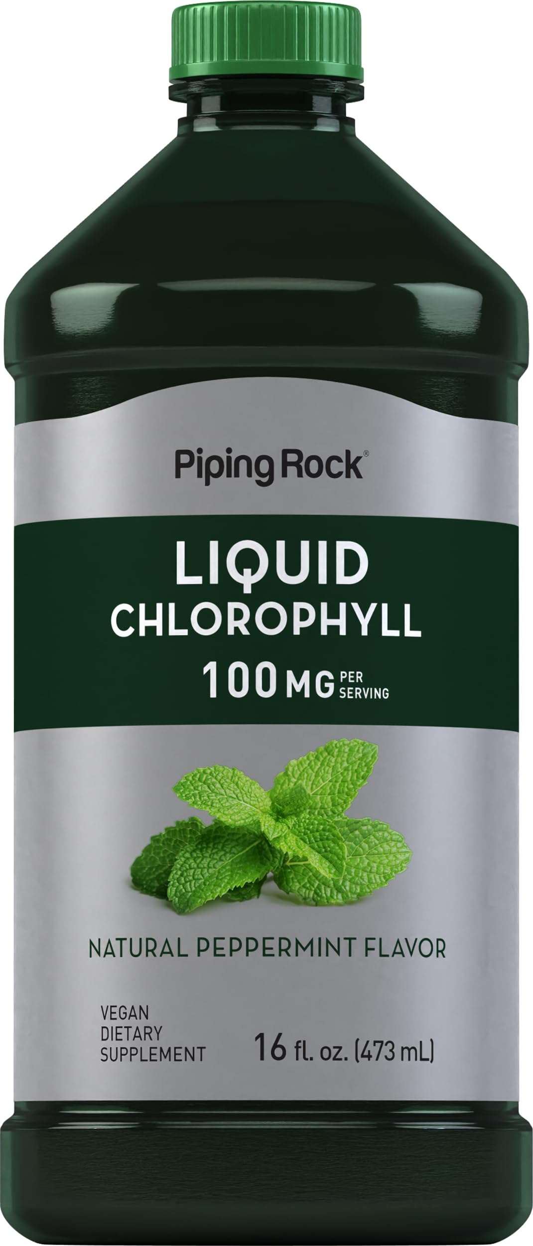 Foto 2 pulgar | Suplemento De Clorofila Líquida Piping Rock  100 Mg  Menta  473 Ml - Venta Internacional.