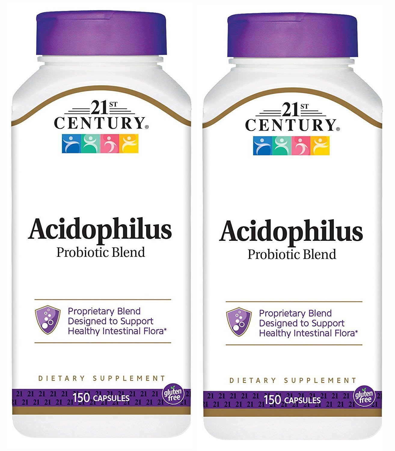 Foto 2 pulgar | Suplemento Probiótico Acidophilus Del Siglo Xxi  150 Cápsulas X 2 - Venta Internacional.