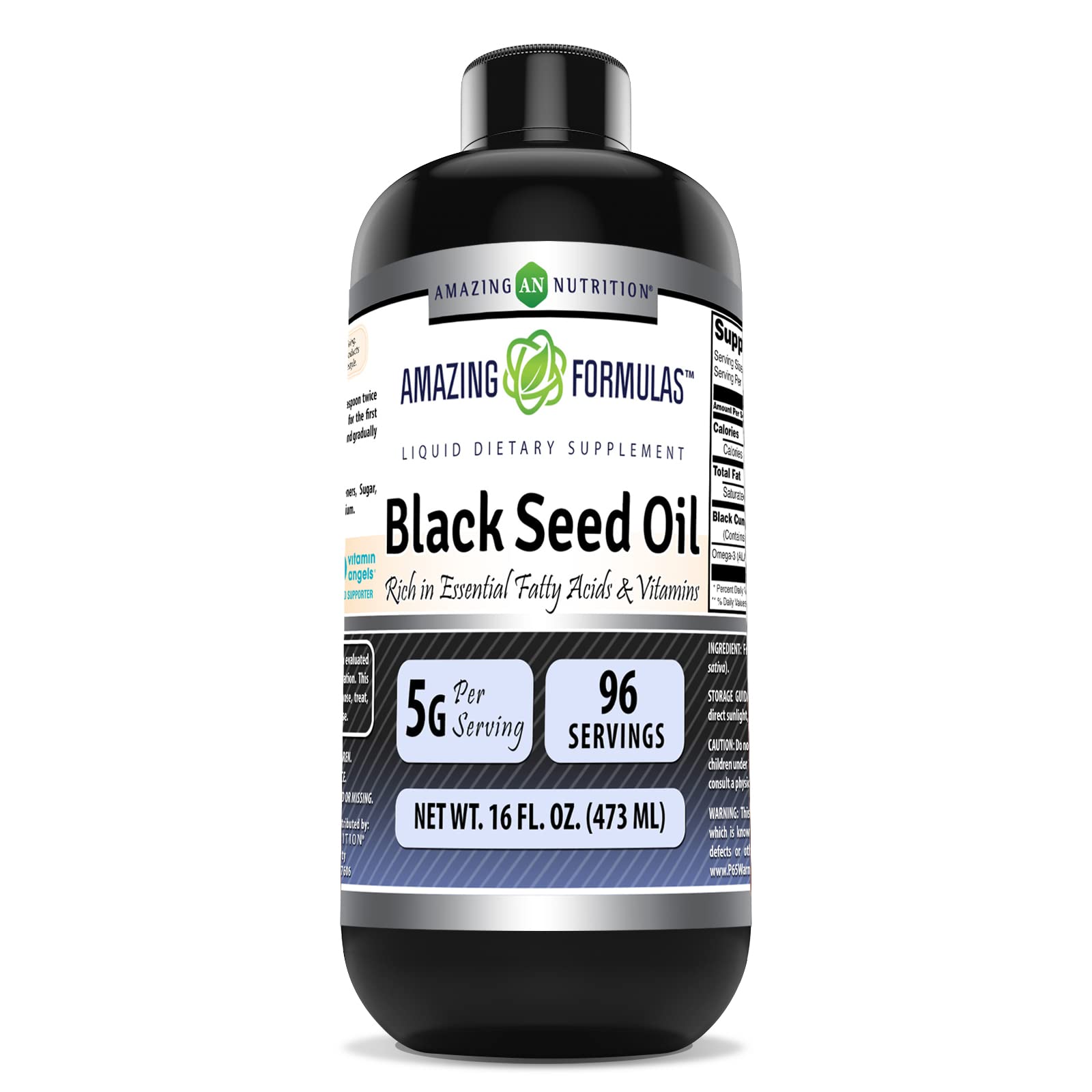 Foto 2 pulgar | Aceite De Semillas Negras Supplement Amazing Formulas  473 Ml - Venta Internacional.